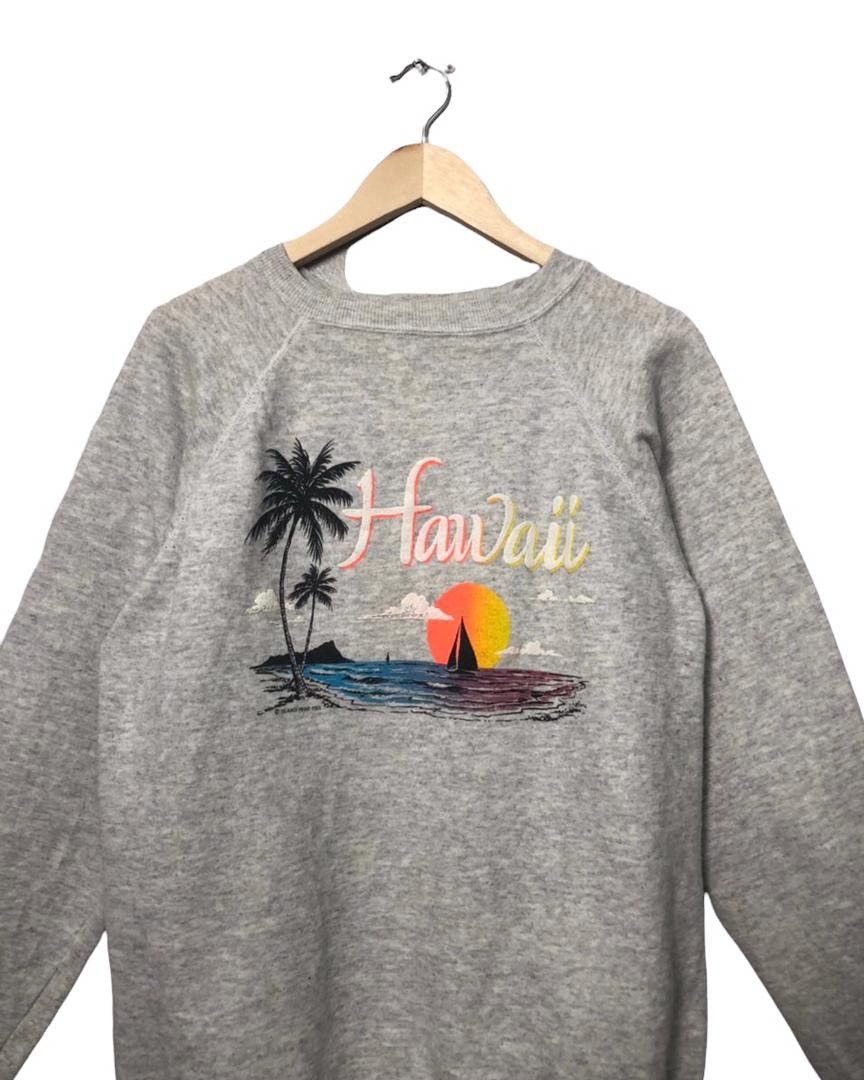 Hanes Vintage 90s Hawaii Island Crewneck Sweatshirt Made in USA Size US M / EU 48-50 / 2 - 4 Thumbnail