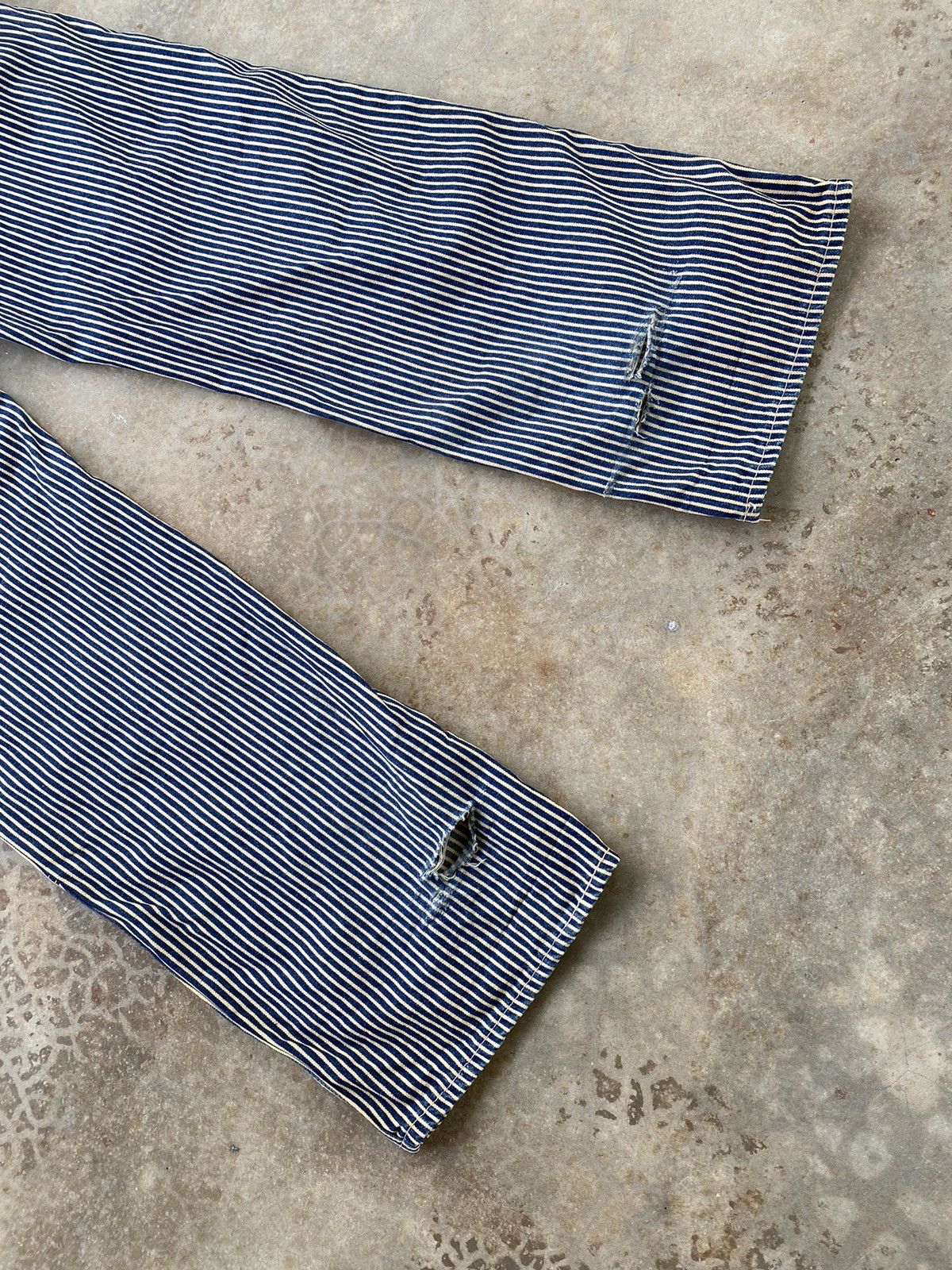 Japanese Brand Vintage Hickory Suspender Double Knee Distressed Pants Size US 32 / EU 48 - 8 Thumbnail
