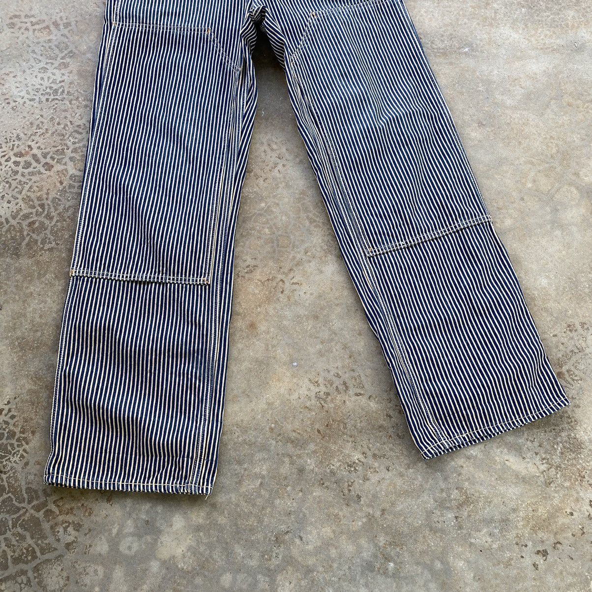 Japanese Brand Vintage Hickory Suspender Double Knee Distressed Pants Size US 32 / EU 48 - 3 Thumbnail