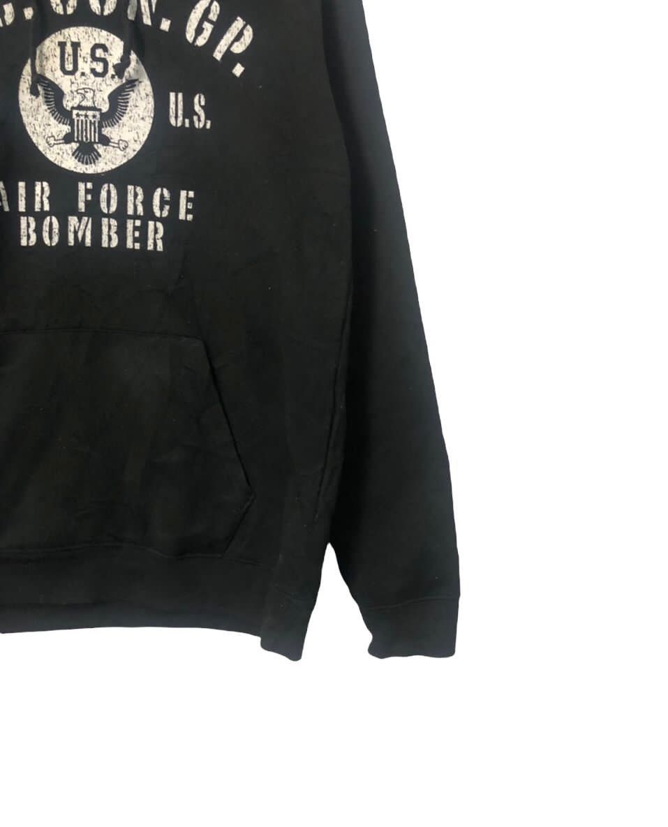 Japanese Brand Vtg Bullet Noise Air Force Bomber Big Logo Hoodie Sweatshirt Size US L / EU 52-54 / 3 - 2 Thumbnail