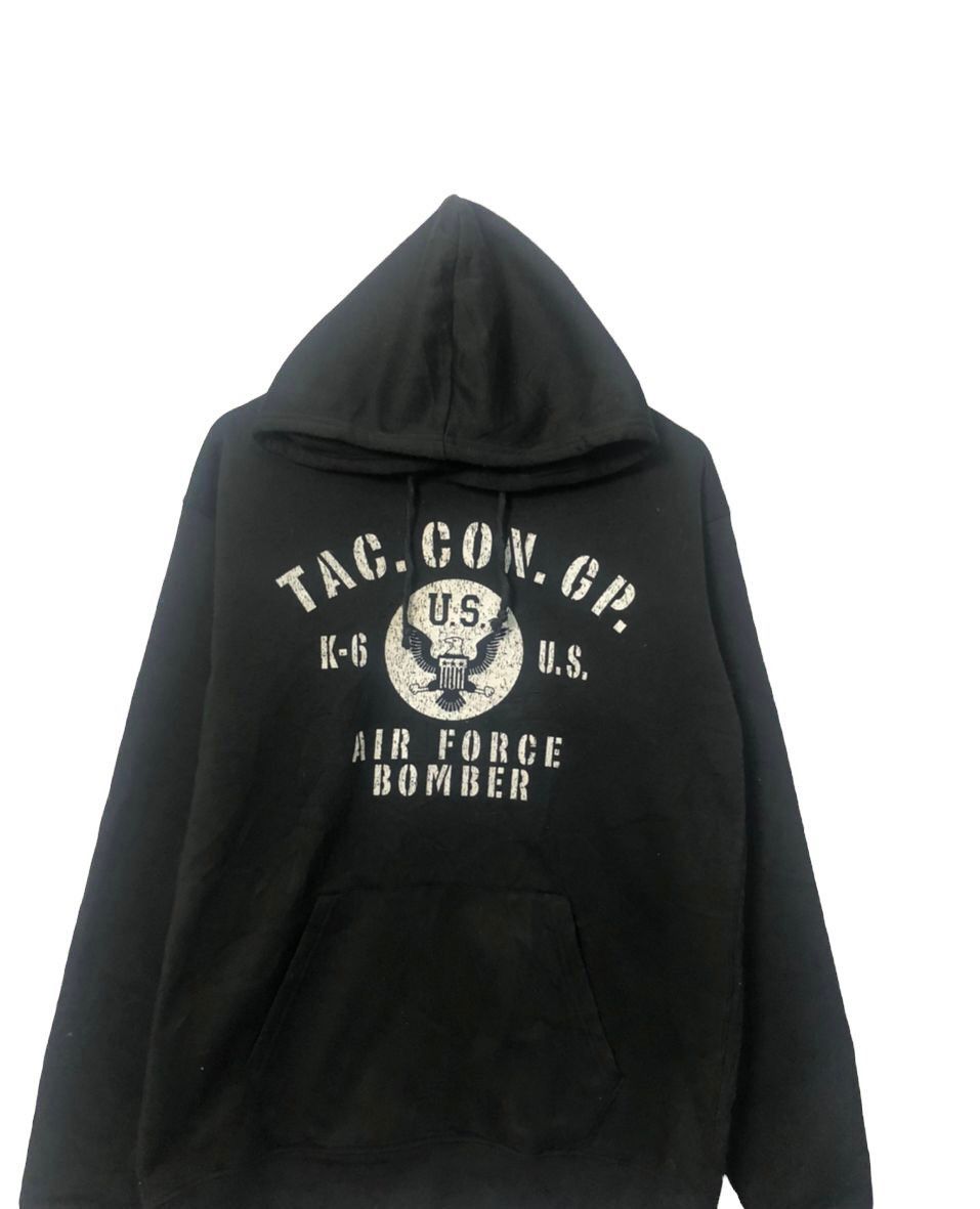 Japanese Brand Vtg Bullet Noise Air Force Bomber Big Logo Hoodie Sweatshirt Size US L / EU 52-54 / 3 - 4 Thumbnail