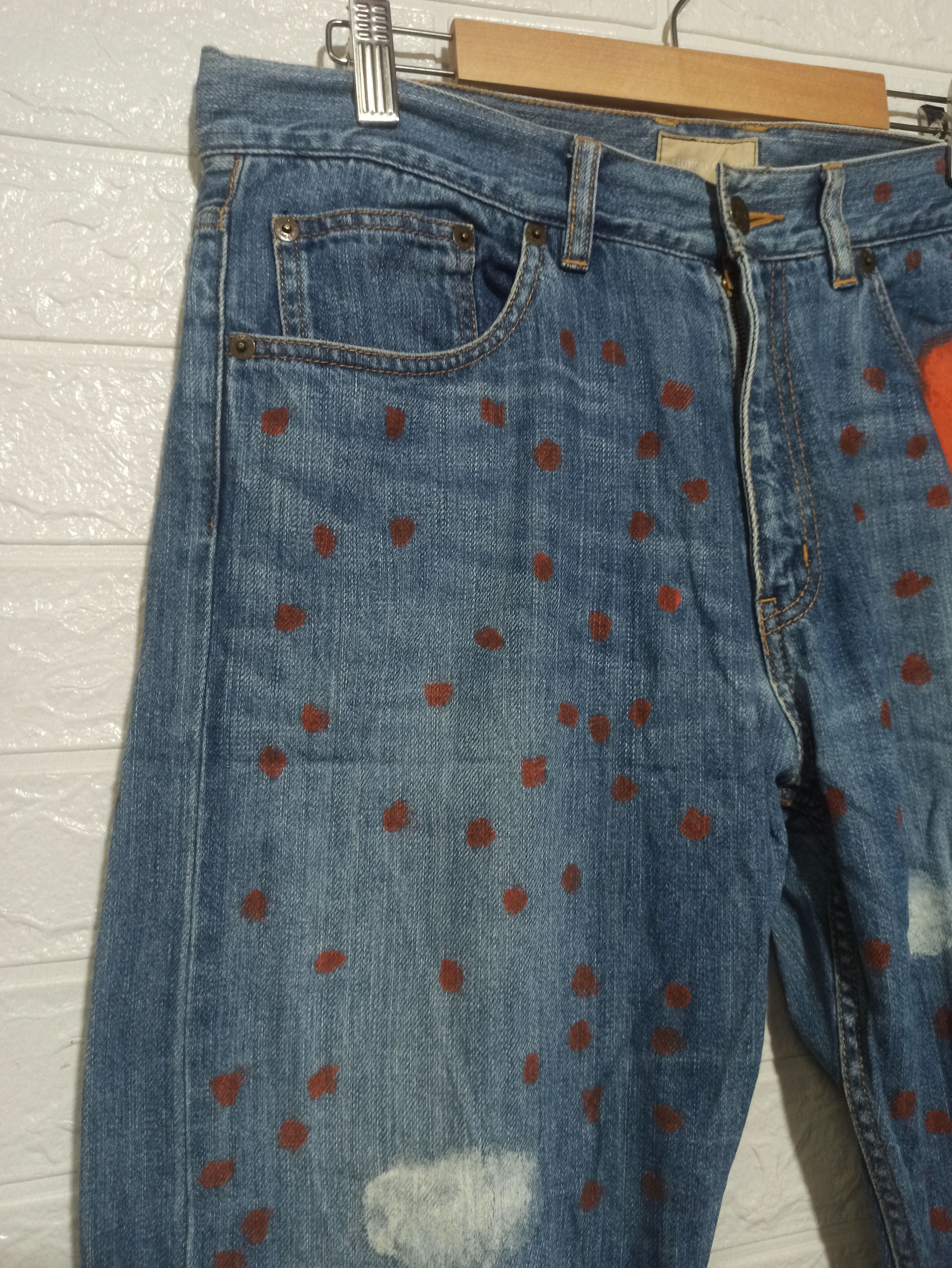 Japanese Brand 🔥Rare🔥Tsumori Chisato Polka Dot Jeans Size US 34 / EU 50 - 3 Thumbnail