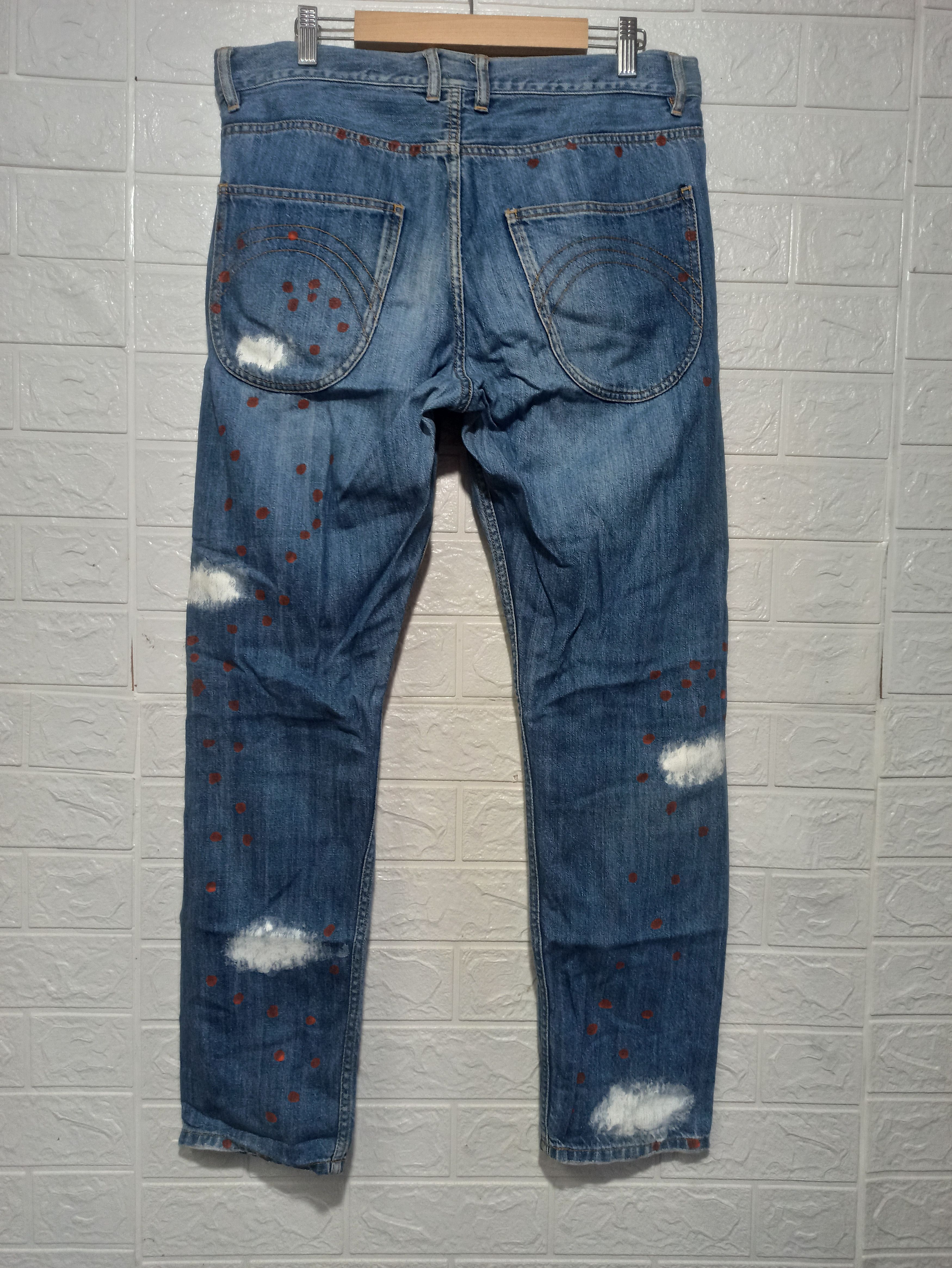 Japanese Brand 🔥Rare🔥Tsumori Chisato Polka Dot Jeans Size US 34 / EU 50 - 2 Thumbnail