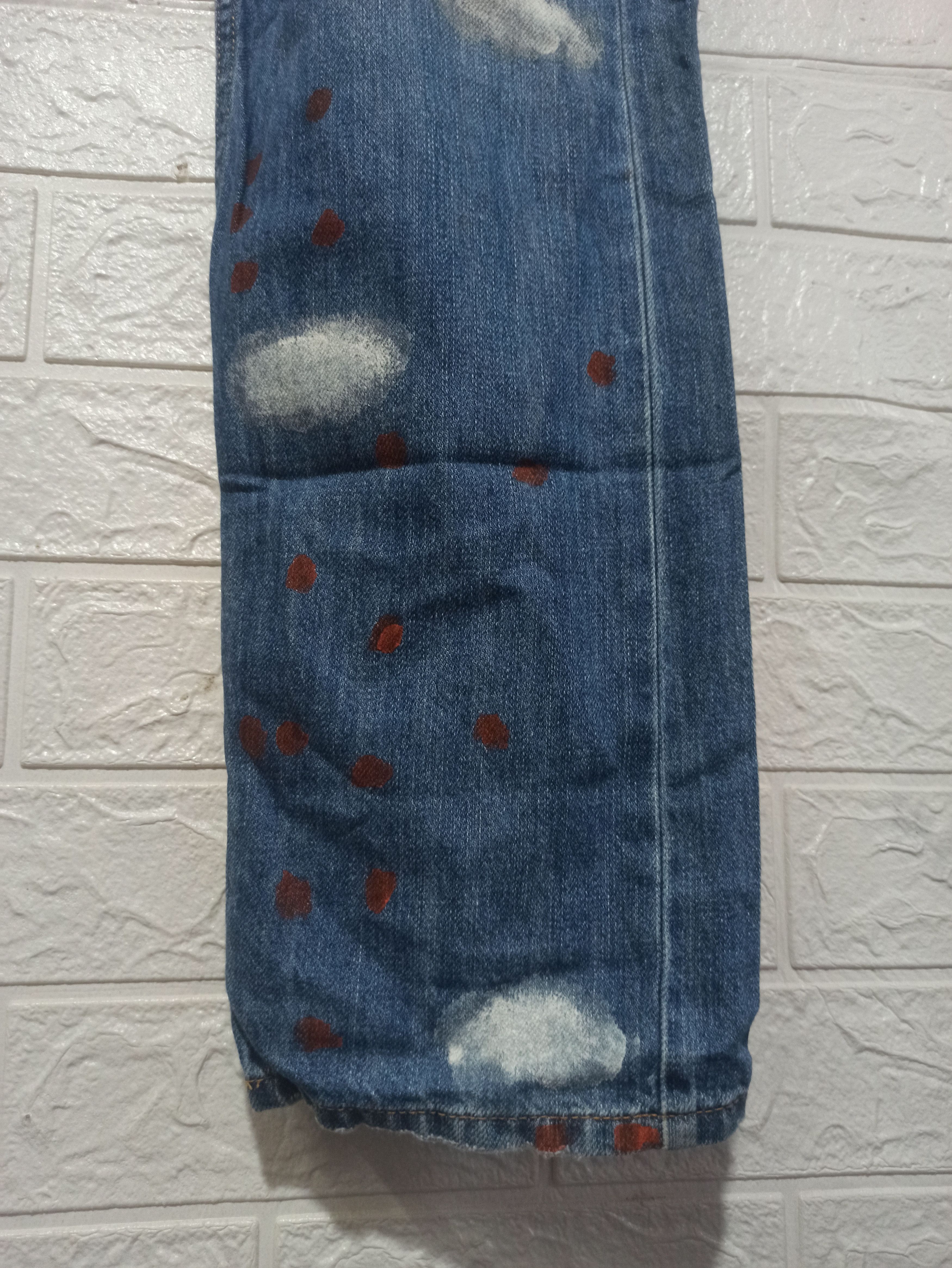 Japanese Brand 🔥Rare🔥Tsumori Chisato Polka Dot Jeans Size US 34 / EU 50 - 6 Thumbnail