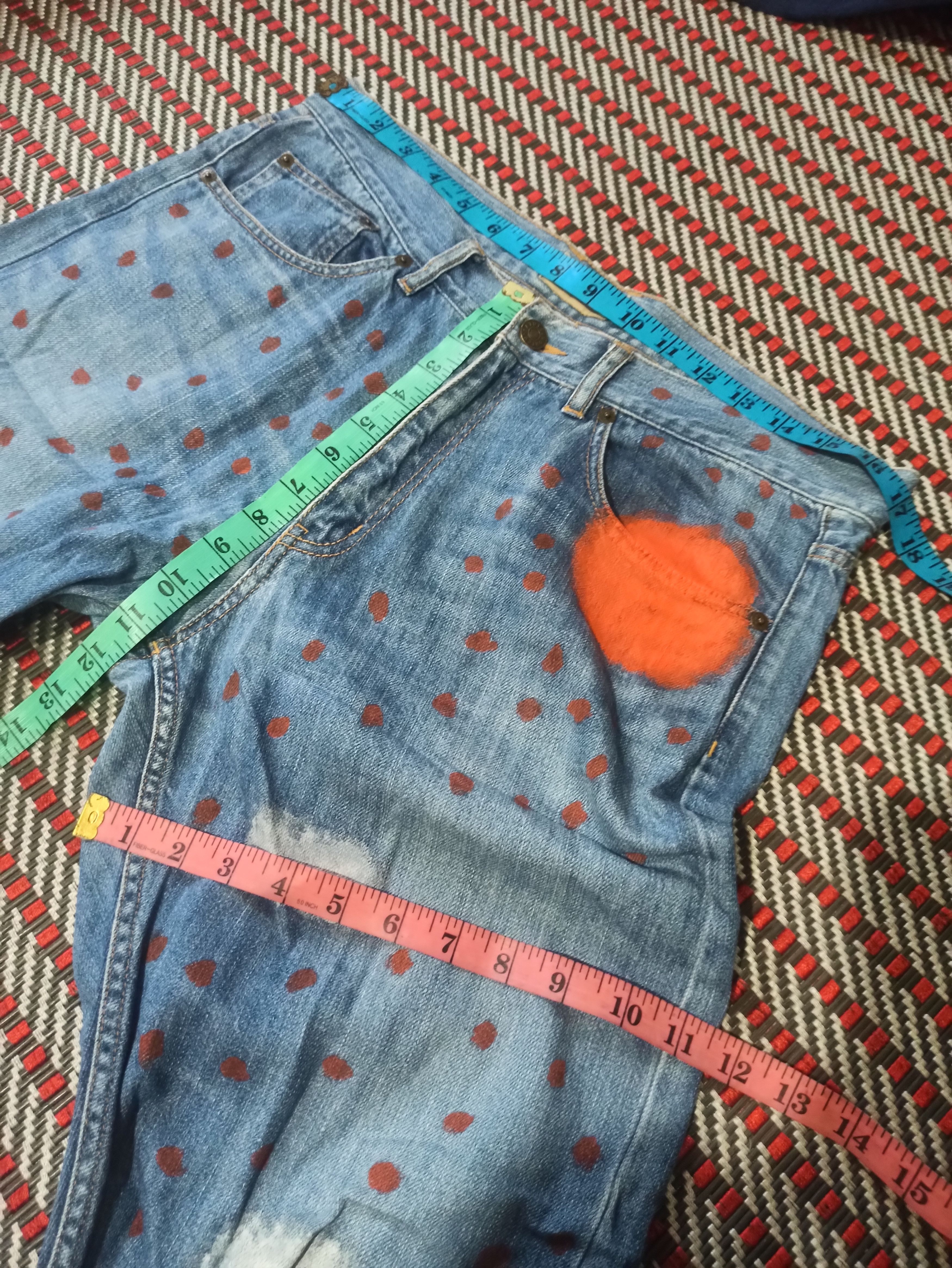 Japanese Brand 🔥Rare🔥Tsumori Chisato Polka Dot Jeans Size US 34 / EU 50 - 13 Thumbnail