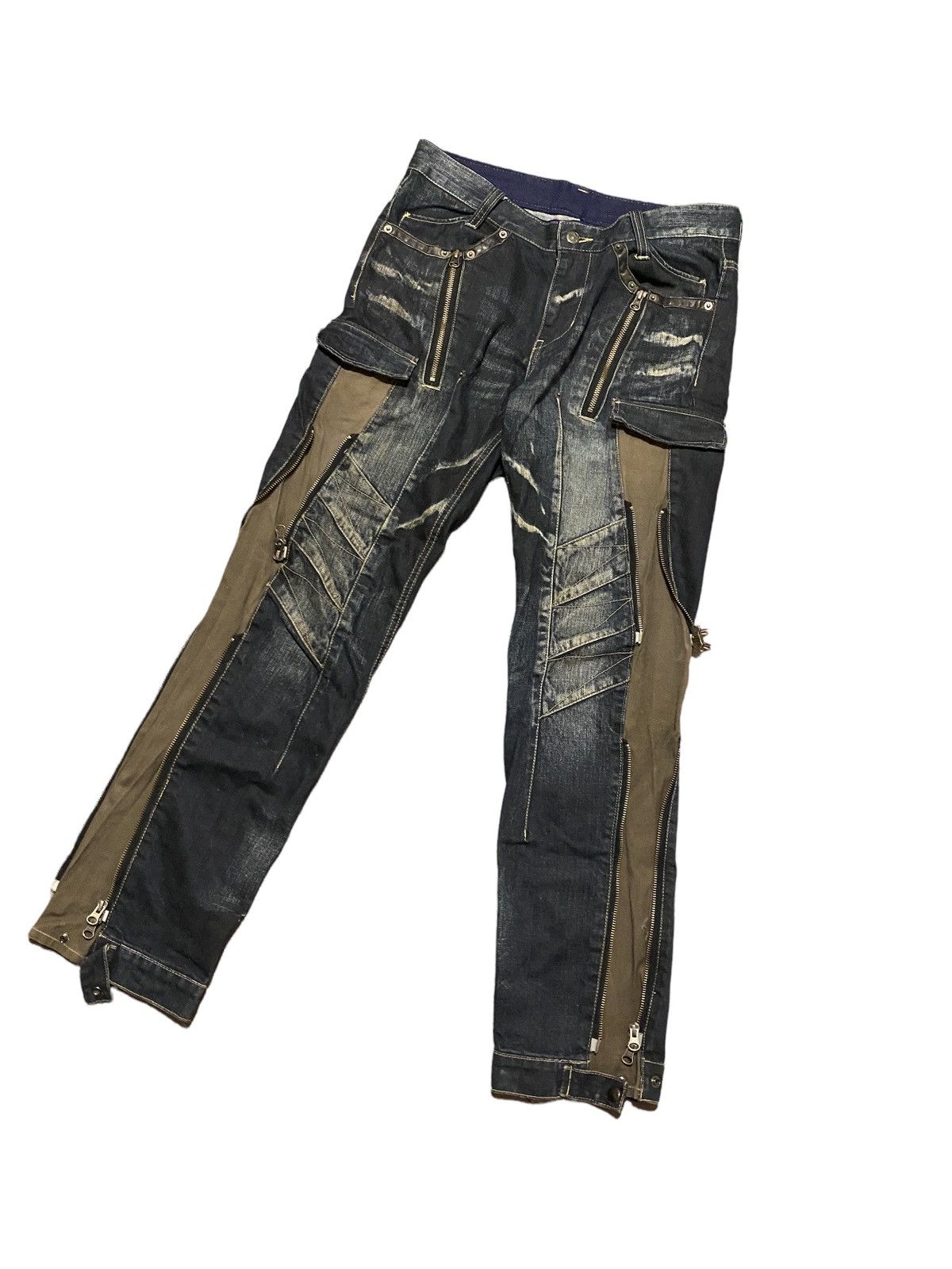 PPFM Cargo Zipper Denim Size US 31 - 1 Thumbnail