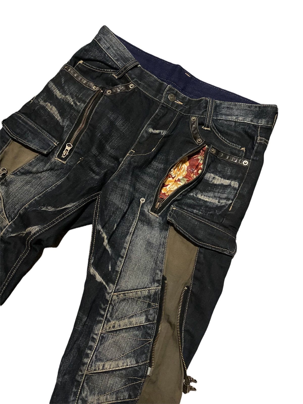 PPFM Cargo Zipper Denim Size US 31 - 2 Thumbnail