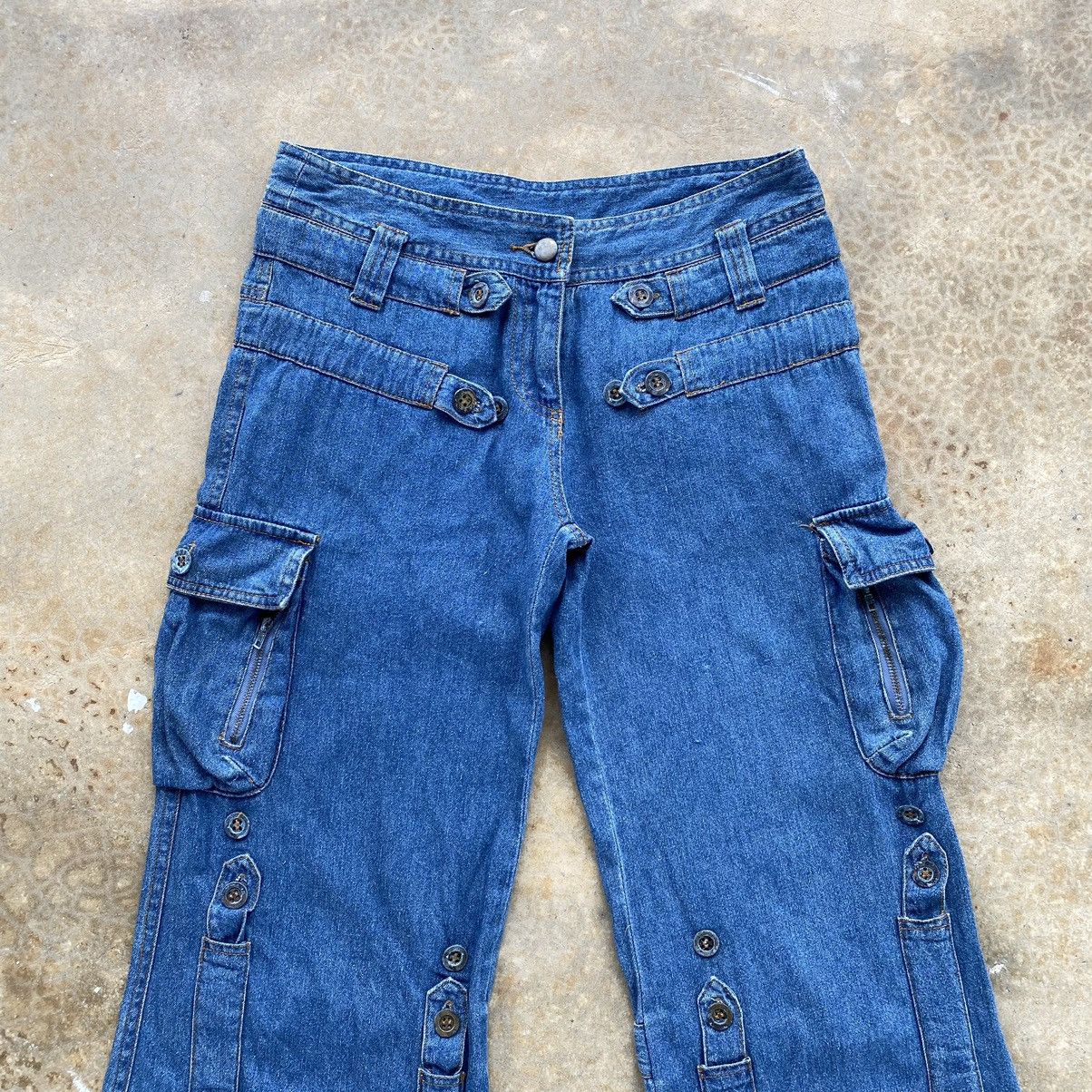 Vintage Vintage Italy Cargo Bottom Bell Distressed Pants Size US 30 / EU 46 - 17 Thumbnail