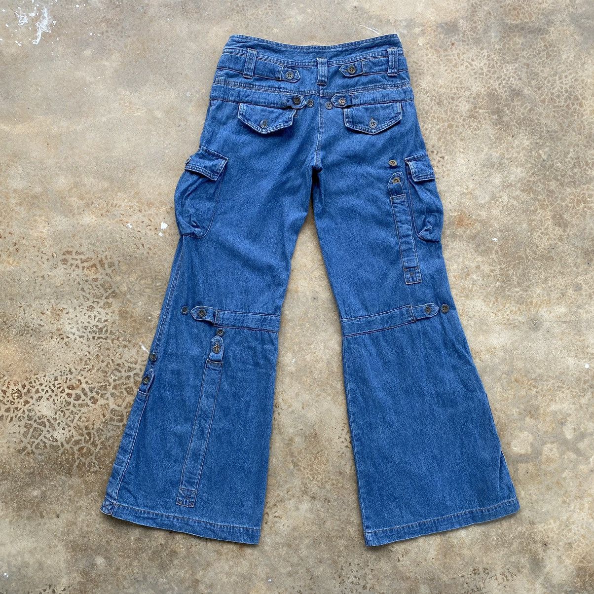 Vintage Vintage Italy Cargo Bottom Bell Distressed Pants Size US 30 / EU 46 - 2 Thumbnail