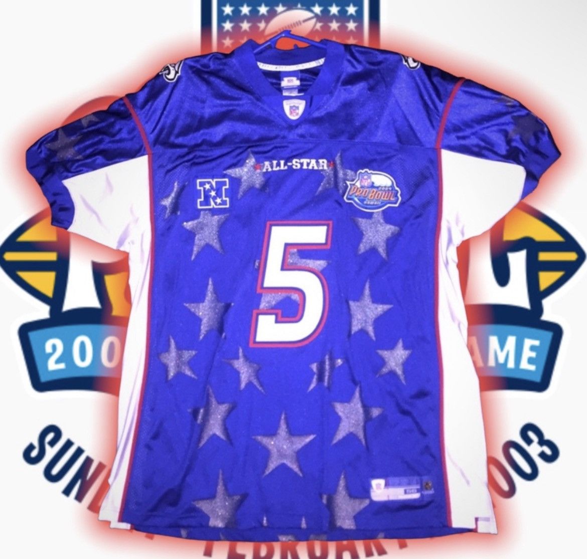 NFL × Reebok × Vintage Authentic 2003 Donovan McNabb Pro Bowl Jersey 🏈 Size US XL / EU 56 / 4 - 1 Thumbnail