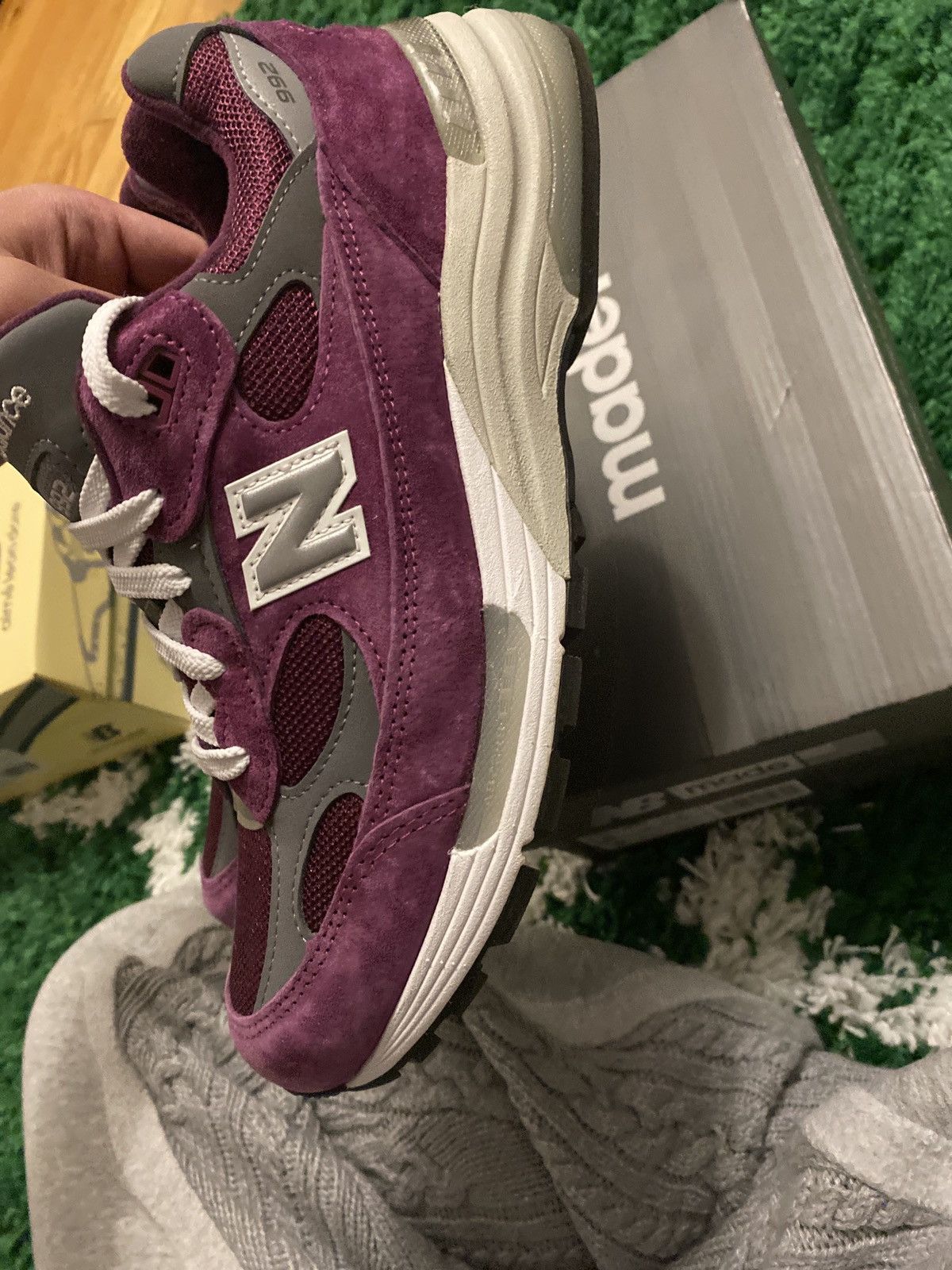 New Balance New Balance 992 Purple Size US 8 / EU 41 - 3 Thumbnail