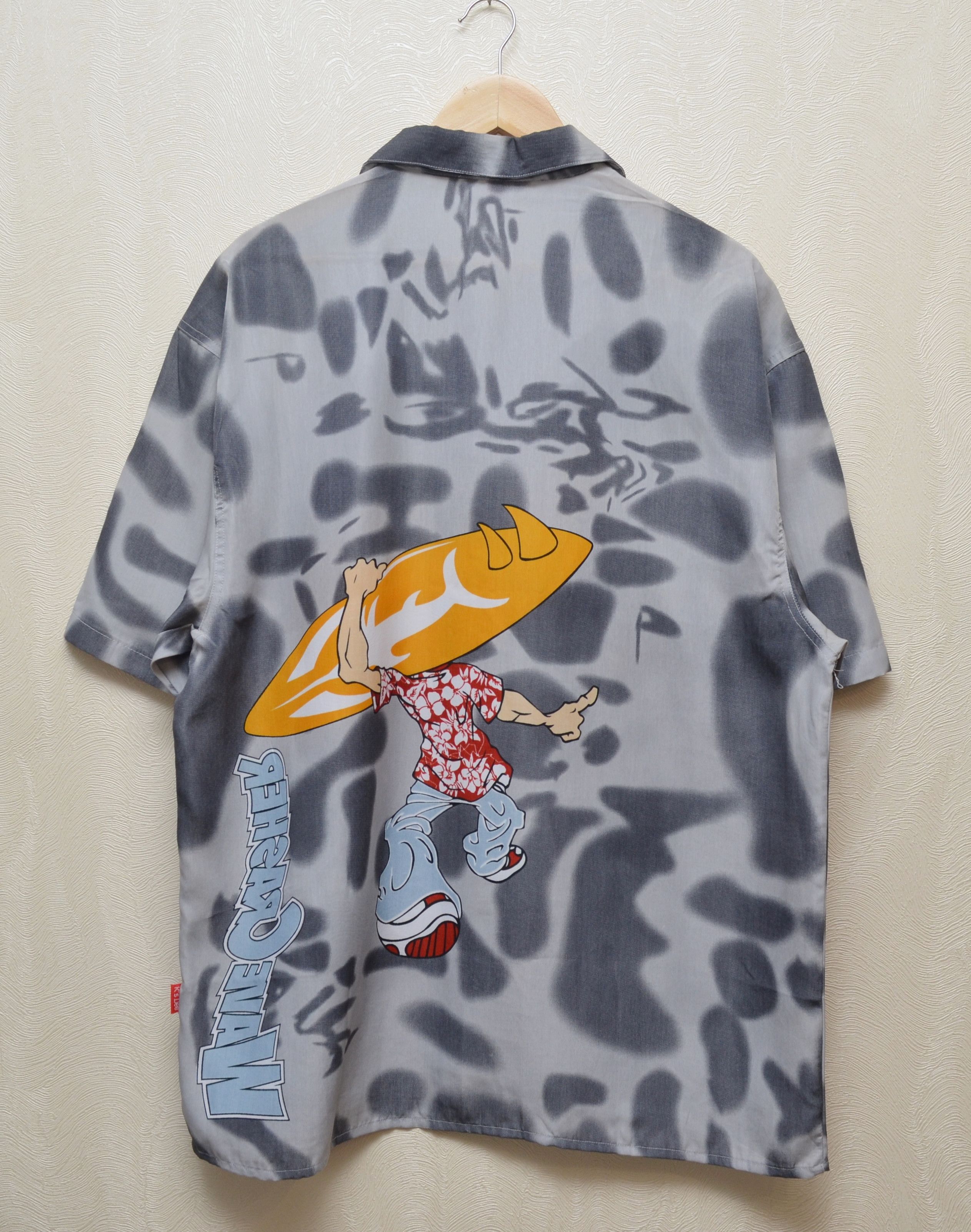 Japanese Brand × Vintage Rare Vintage K’s Dee Fashion Surf Printed Shirt Polyester Size US M / EU 48-50 / 2 - 5 Thumbnail