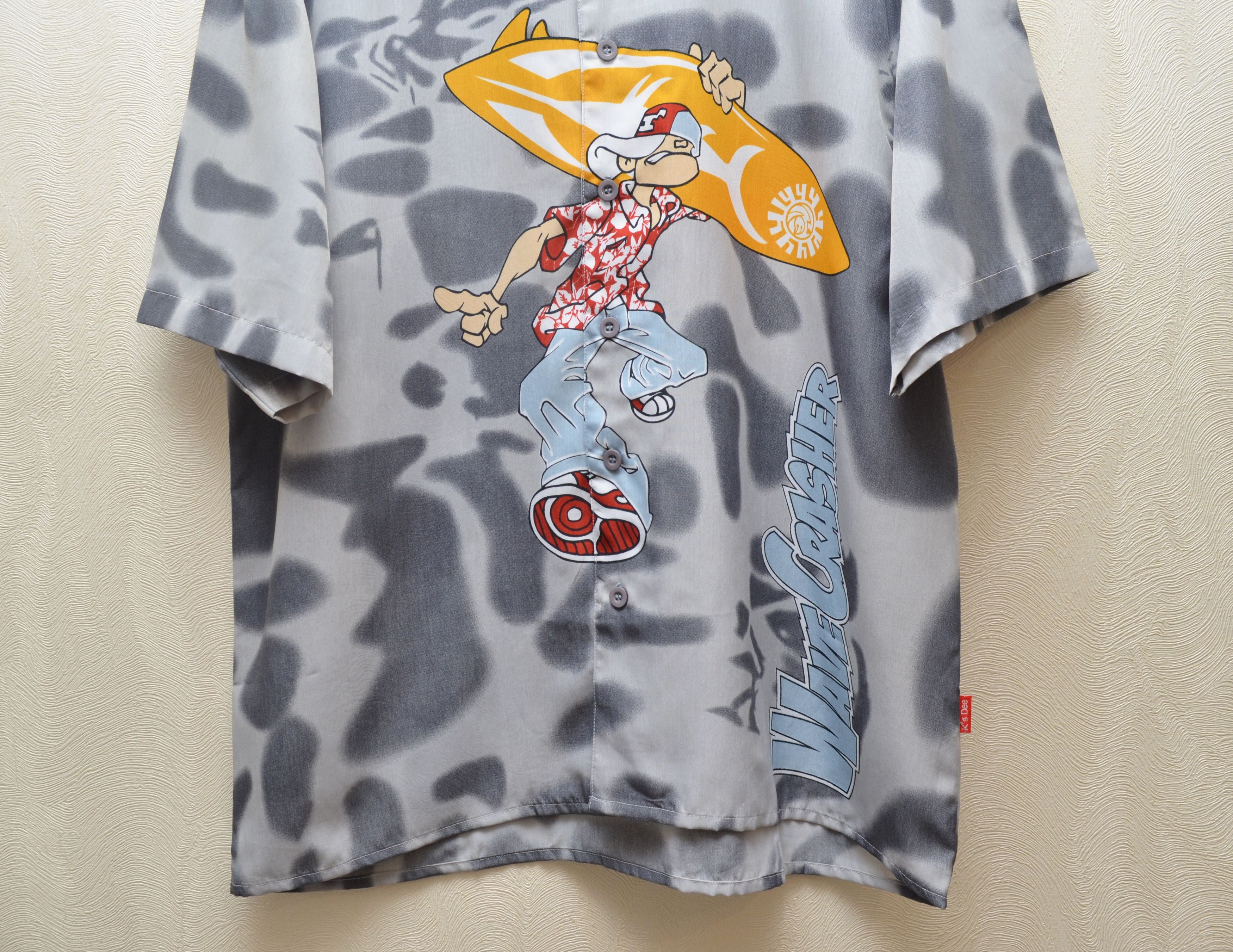 Japanese Brand × Vintage Rare Vintage K’s Dee Fashion Surf Printed Shirt Polyester Size US M / EU 48-50 / 2 - 3 Thumbnail