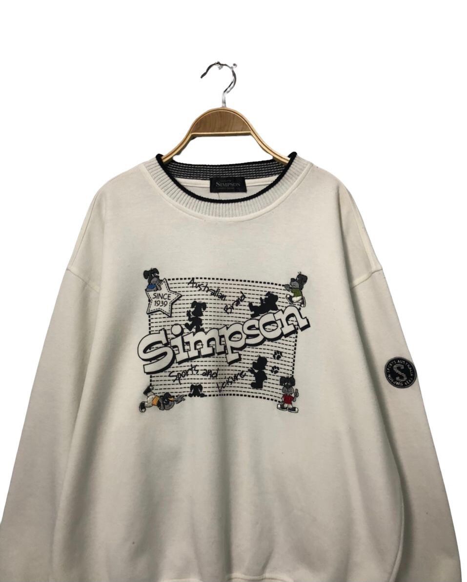 The Simpsons Vintage Simpson Sports Casual Big Logo Sweatshirt Size US XL / EU 56 / 4 - 4 Thumbnail