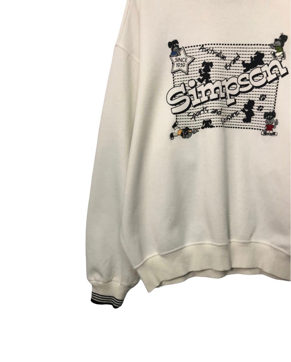 The Simpsons Vintage Simpson Sports Casual Big Logo Sweatshirt Size US XL / EU 56 / 4 - 3 Thumbnail