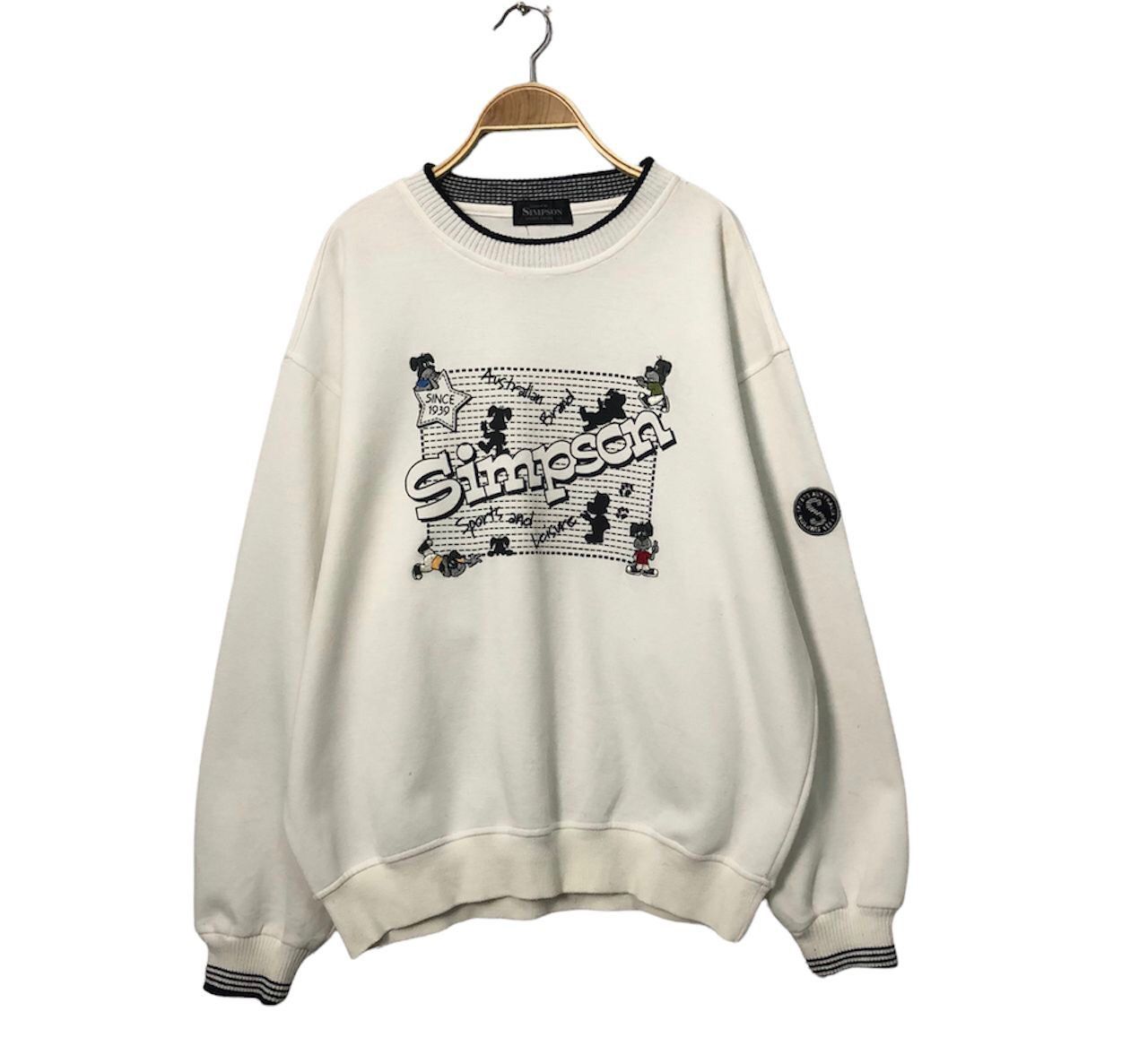 The Simpsons Vintage Simpson Sports Casual Big Logo Sweatshirt Size US XL / EU 56 / 4 - 1 Thumbnail