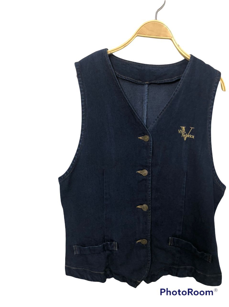 Japanese Brand Vintage Vivo Federica Button Ups Jeans Vest Size US S / EU 44-46 / 1 - 3 Thumbnail