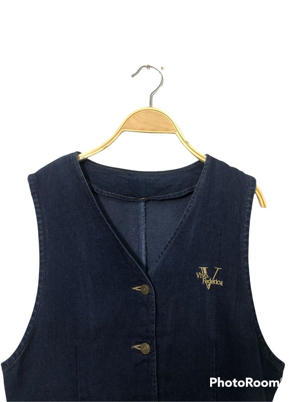 Japanese Brand Vintage Vivo Federica Button Ups Jeans Vest Size US S / EU 44-46 / 1 - 4 Thumbnail