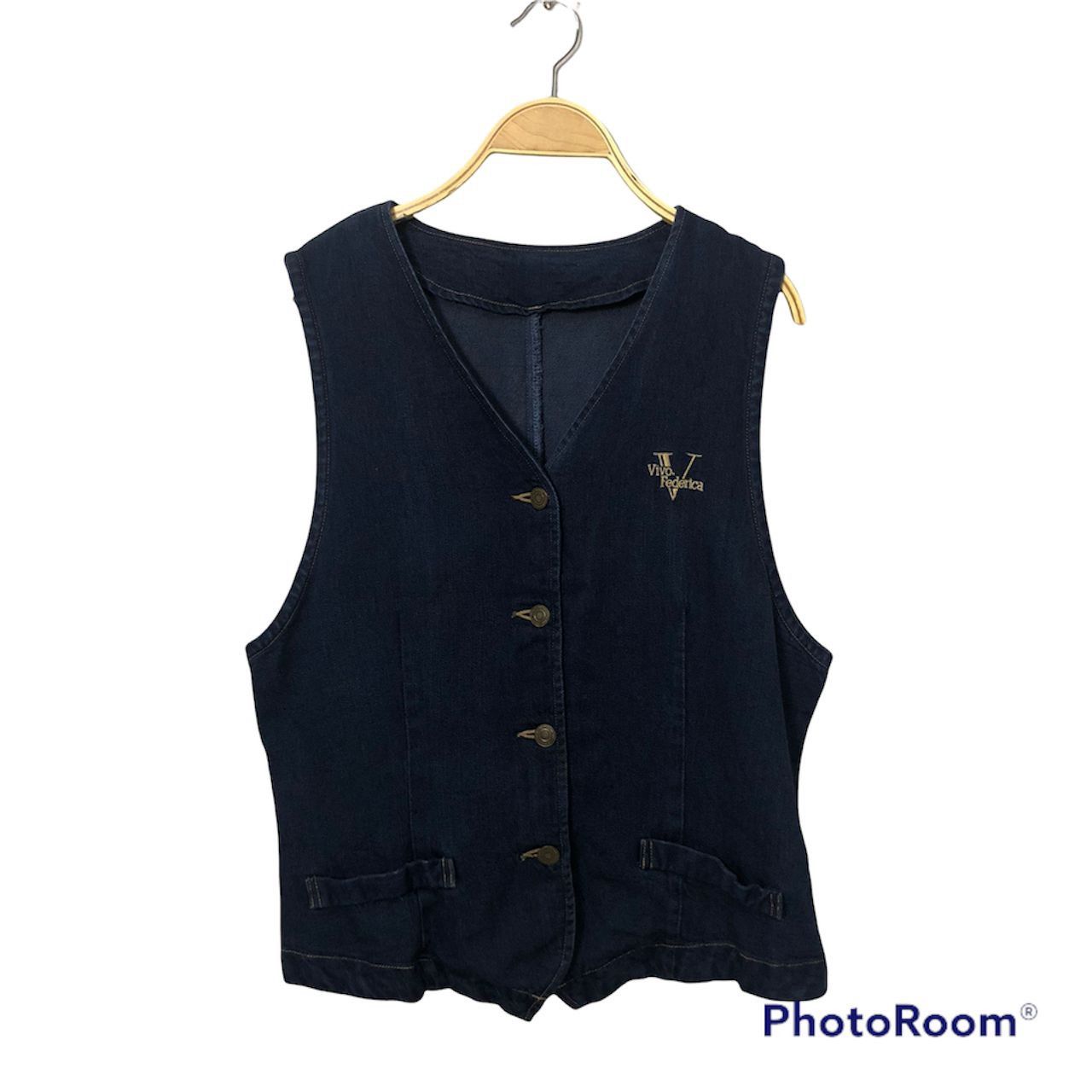 Japanese Brand Vintage Vivo Federica Button Ups Jeans Vest Size US S / EU 44-46 / 1 - 1 Thumbnail