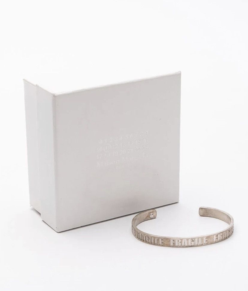 アクセサリー Maison Margiela bangle no box Maison Margiela Paris Silver 925 Bangle Bracelet Made in