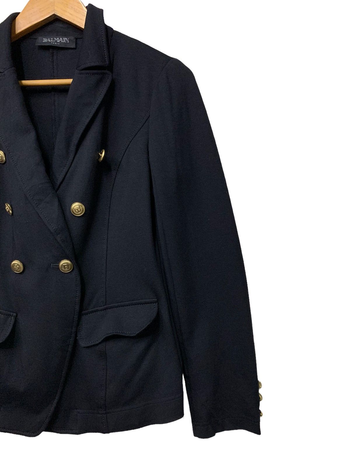 Balmain 🔥BALMAIN PARIS RAYON COMPOSITIONS JACKETS GOLD BUTTON Size M / US 6-8 / IT 42-44 - 3 Thumbnail