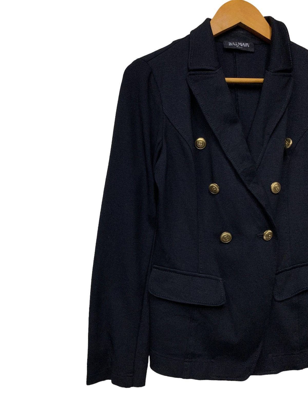 Balmain 🔥BALMAIN PARIS RAYON COMPOSITIONS JACKETS GOLD BUTTON Size M / US 6-8 / IT 42-44 - 2 Thumbnail