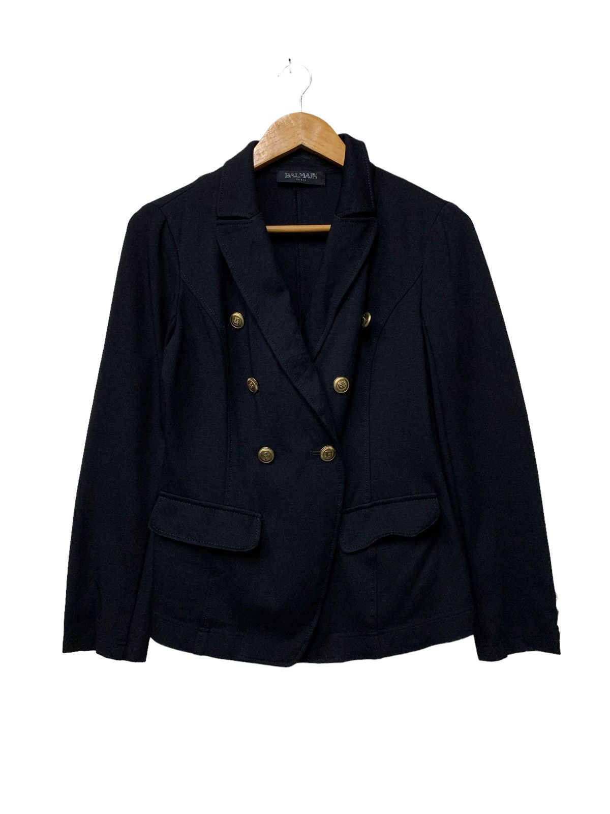 🔥BALMAIN PARIS RAYON COMPOSITIONS JACKETS GOLD BUTTON