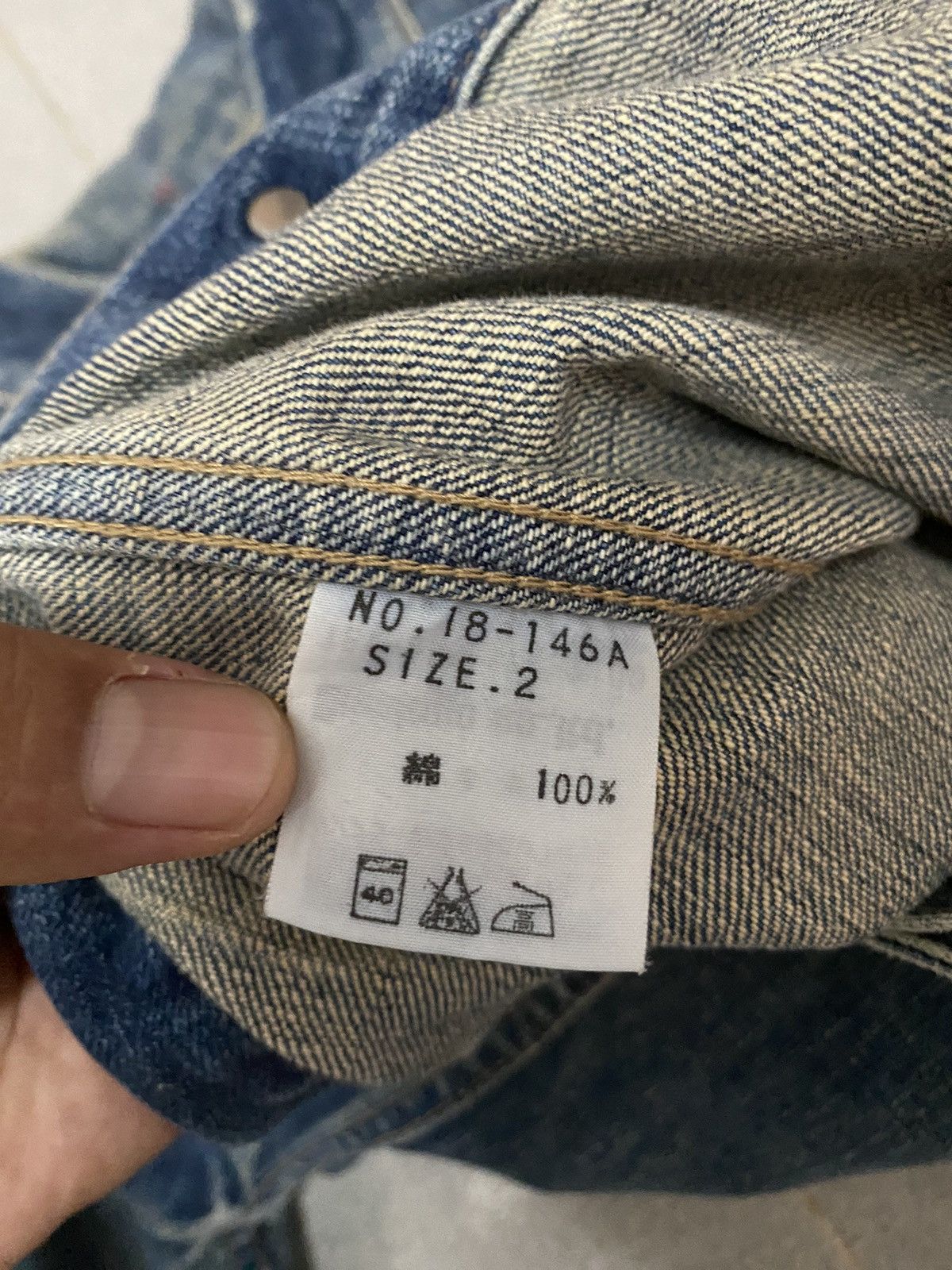 Japanese Brand × Vintage Vintage Domingo Japanese Distress Denim Jacket Size US S / EU 44-46 / 1 - 8 Thumbnail