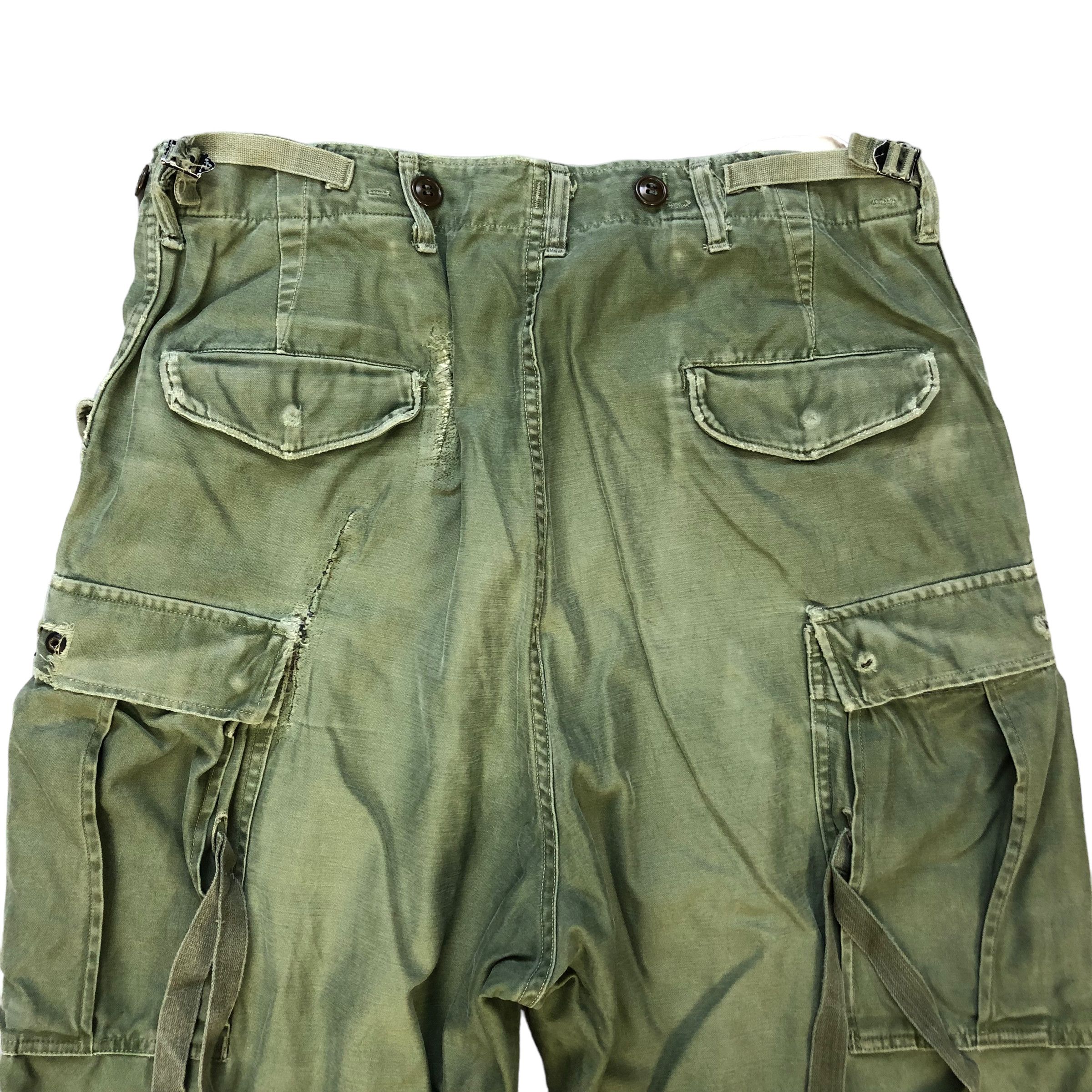 Vintage 51's TROUSERS SHELL FIELD M1951 / CARGO PANTS #7114-110 Size US 35 - 13 Thumbnail