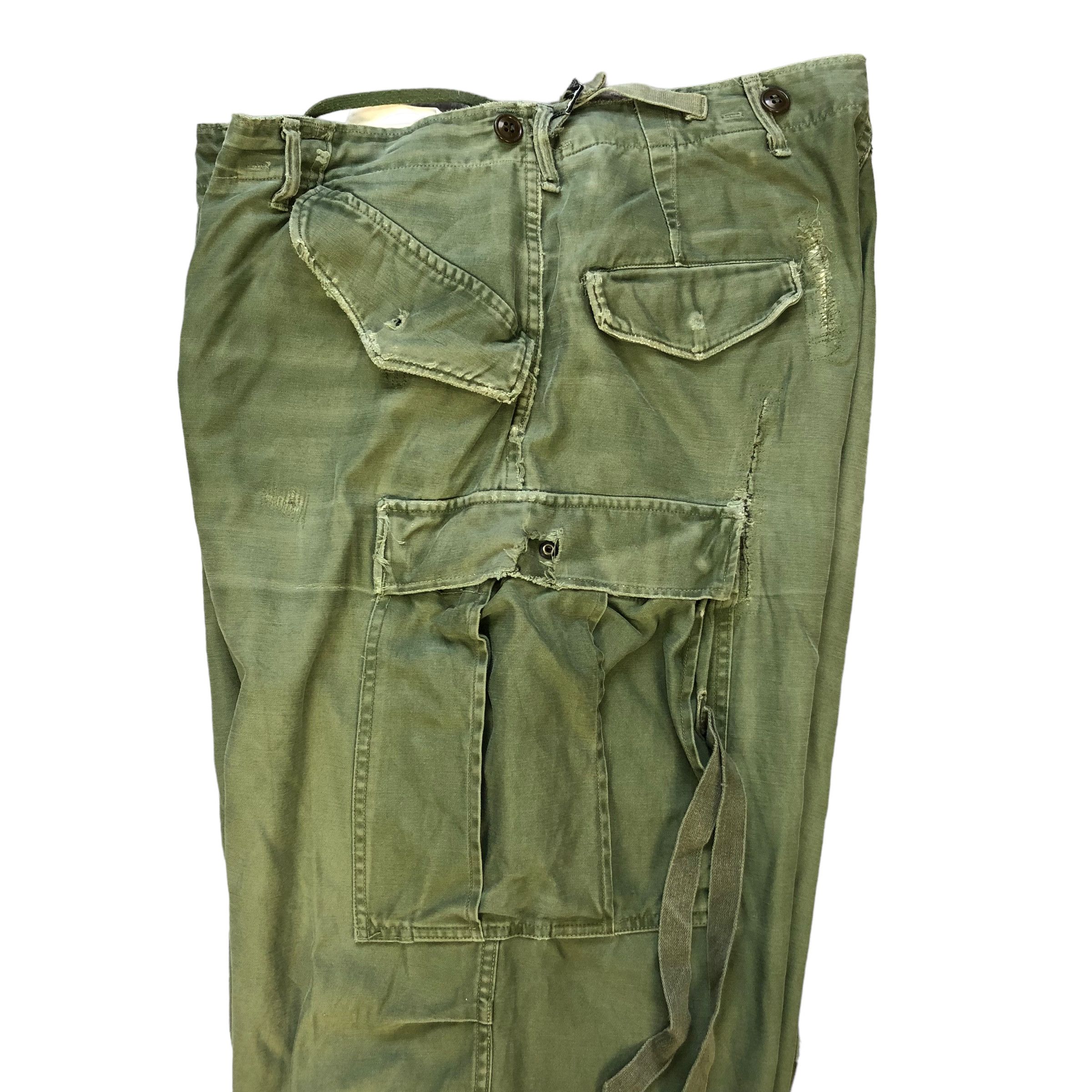Vintage 51's TROUSERS SHELL FIELD M1951 / CARGO PANTS #7114-110 Size US 35 - 20 Thumbnail