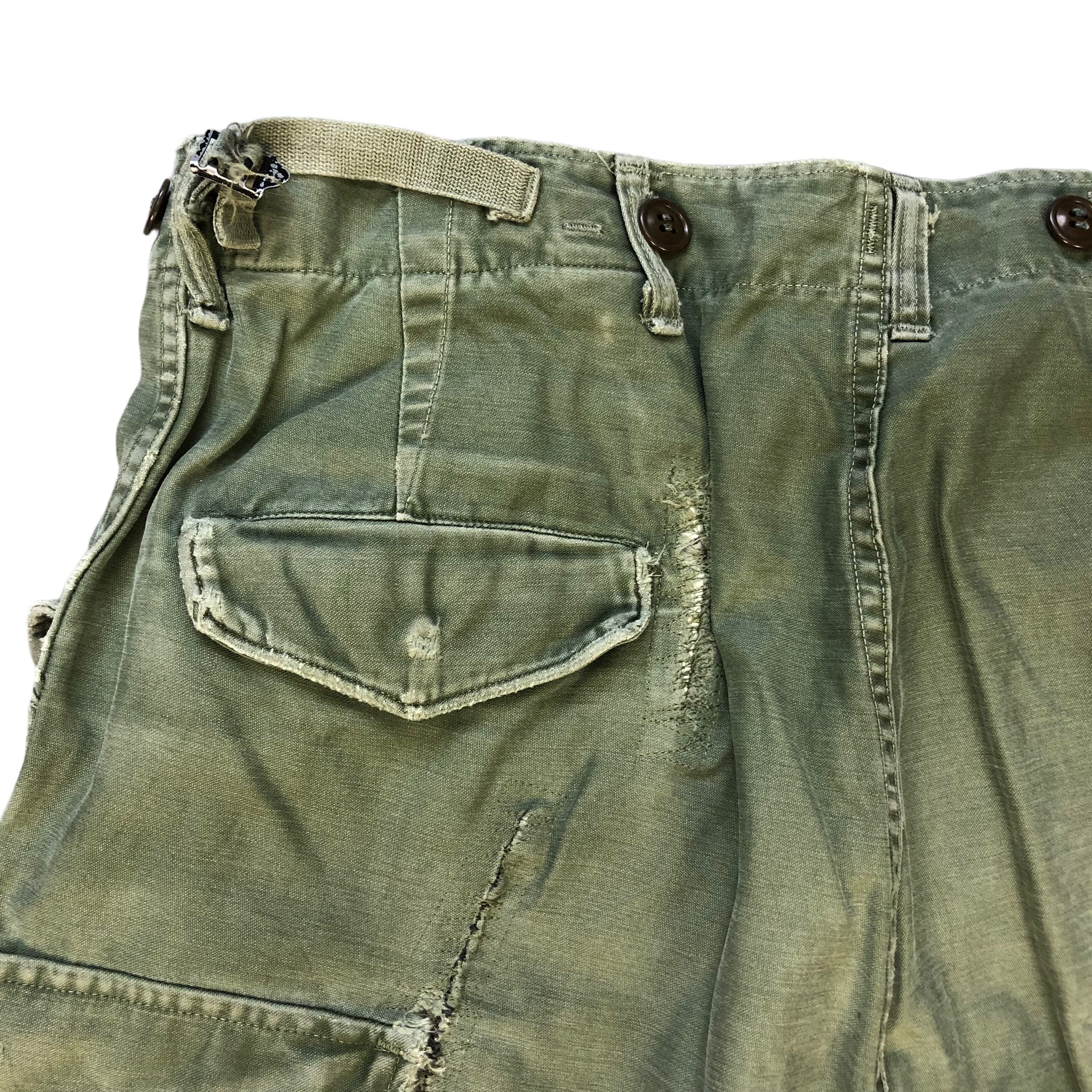 Vintage 51's TROUSERS SHELL FIELD M1951 / CARGO PANTS #7114-110 Size US 35 - 14 Thumbnail