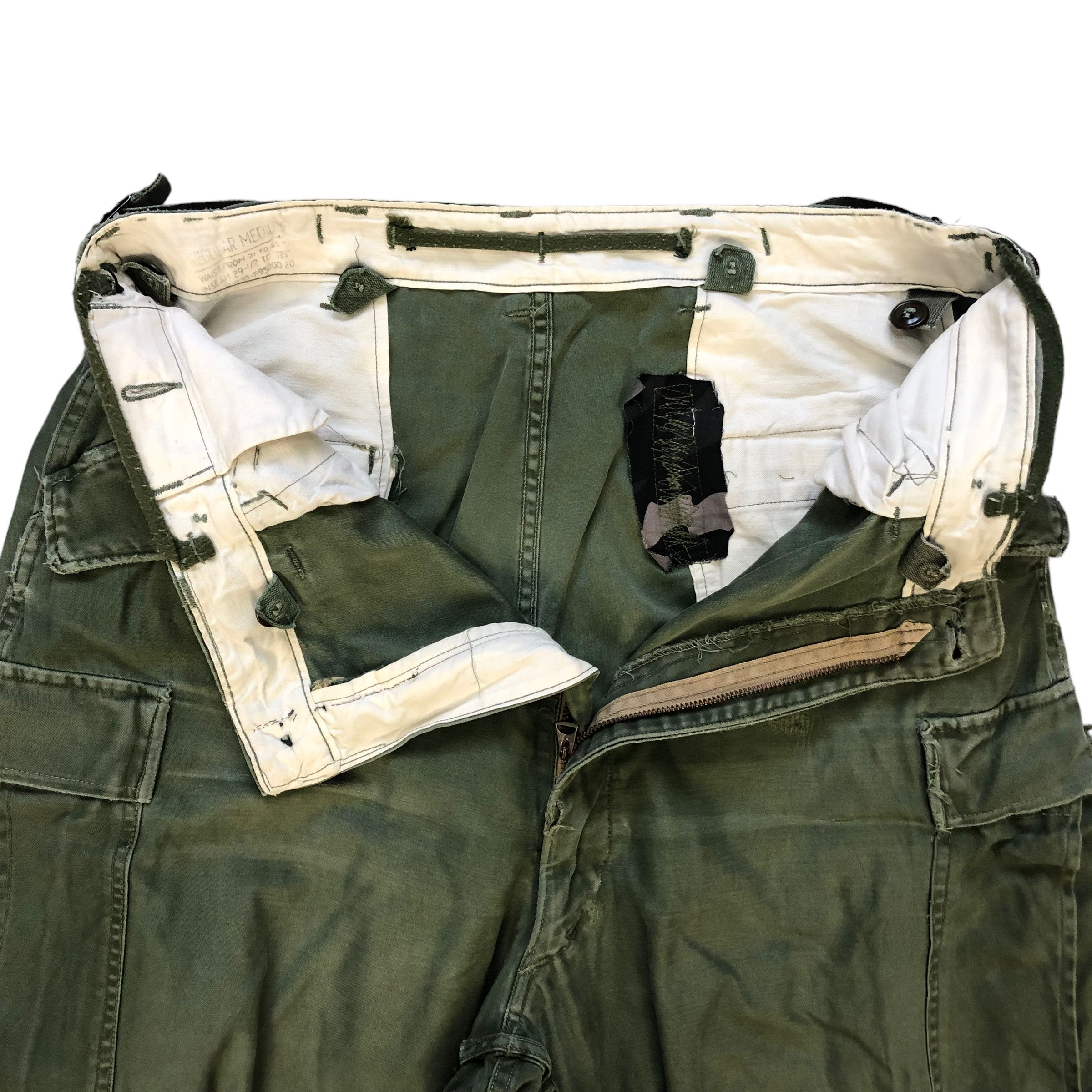 Vintage 51's TROUSERS SHELL FIELD M1951 / CARGO PANTS #7114-110 Size US 35 - 9 Thumbnail