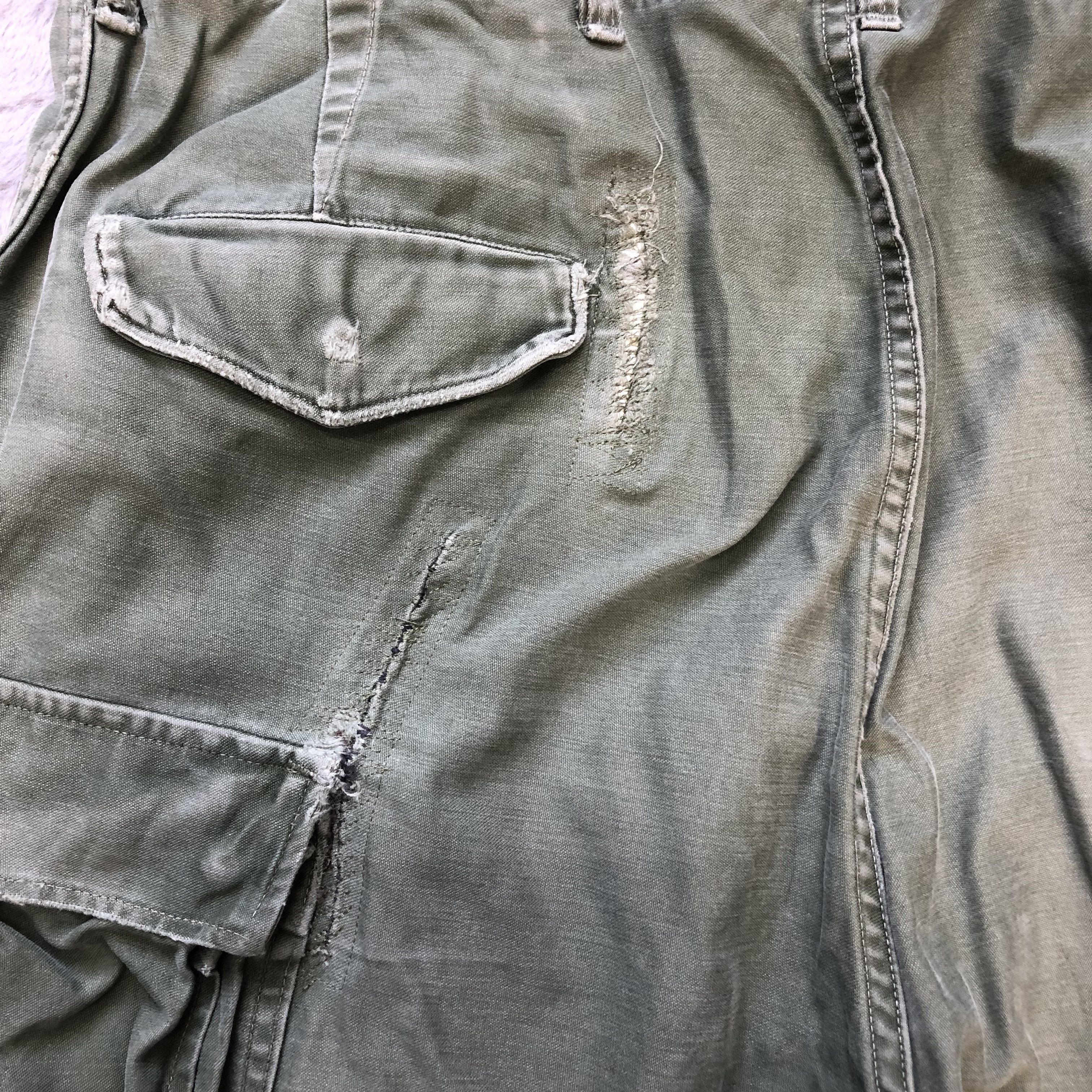 Vintage 51's TROUSERS SHELL FIELD M1951 / CARGO PANTS #7114-110 Size US 35 - 15 Thumbnail