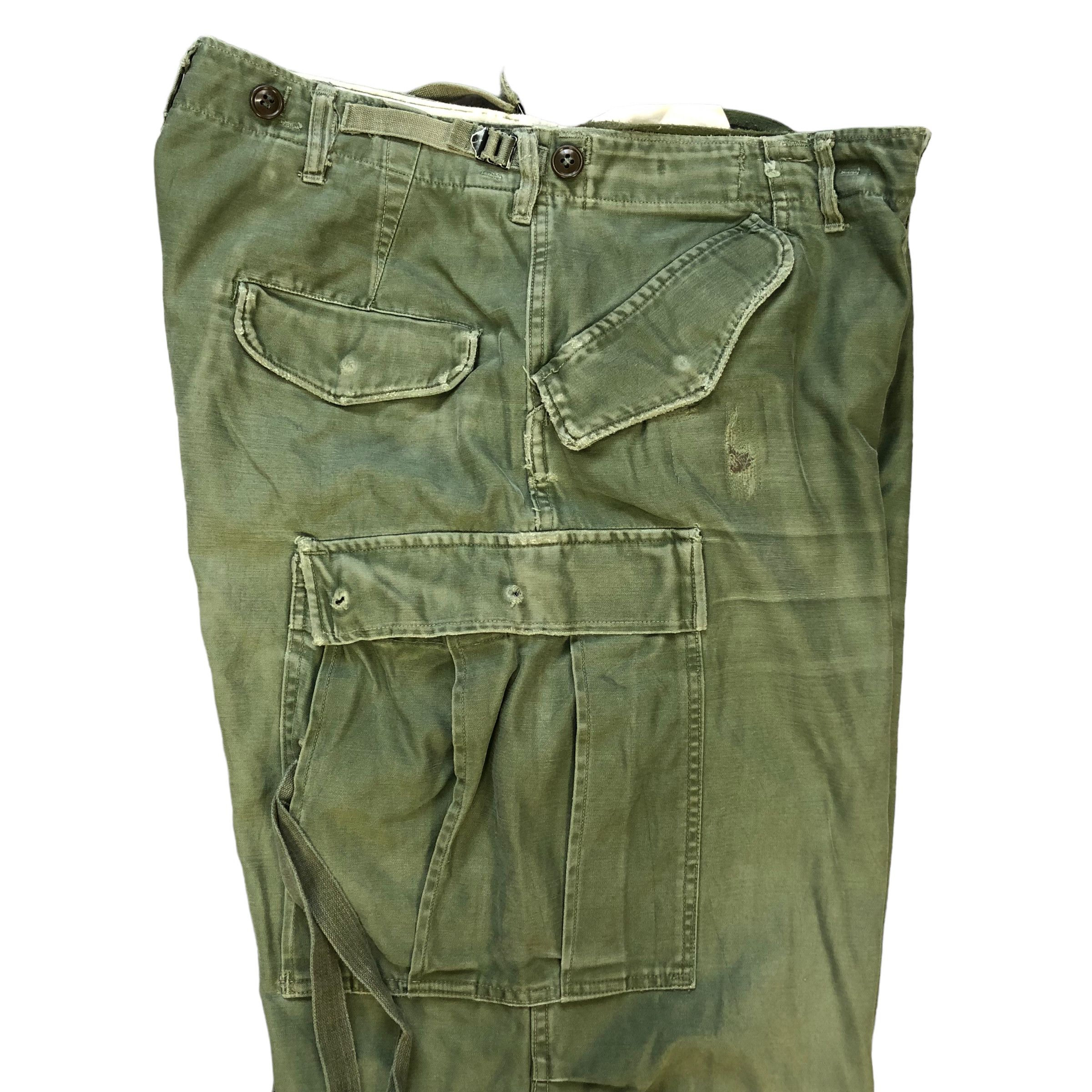 Vintage 51's TROUSERS SHELL FIELD M1951 / CARGO PANTS #7114-110 Size US 35 - 23 Thumbnail