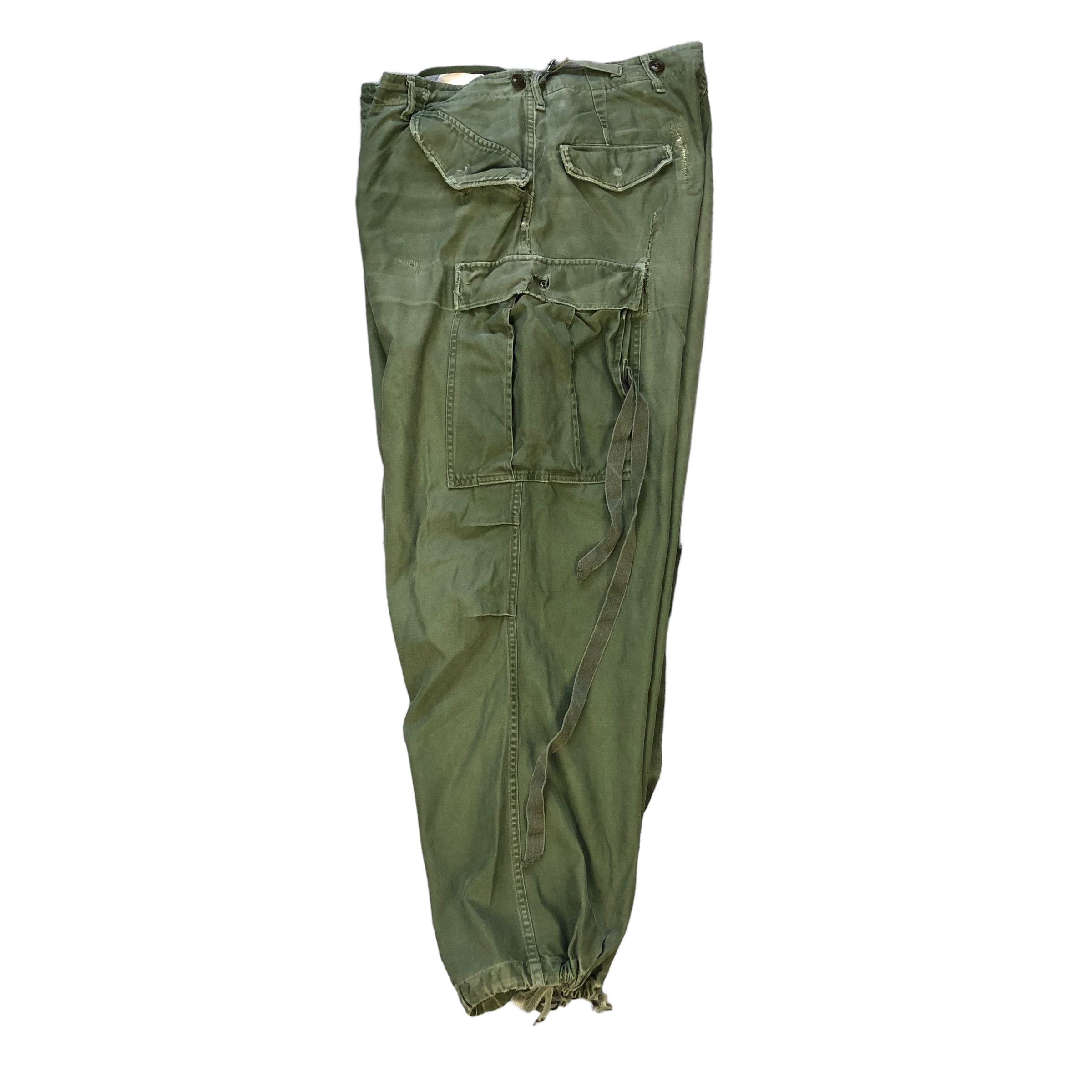 Vintage 51's TROUSERS SHELL FIELD M1951 / CARGO PANTS #7114-110 Size US 35 - 19 Thumbnail