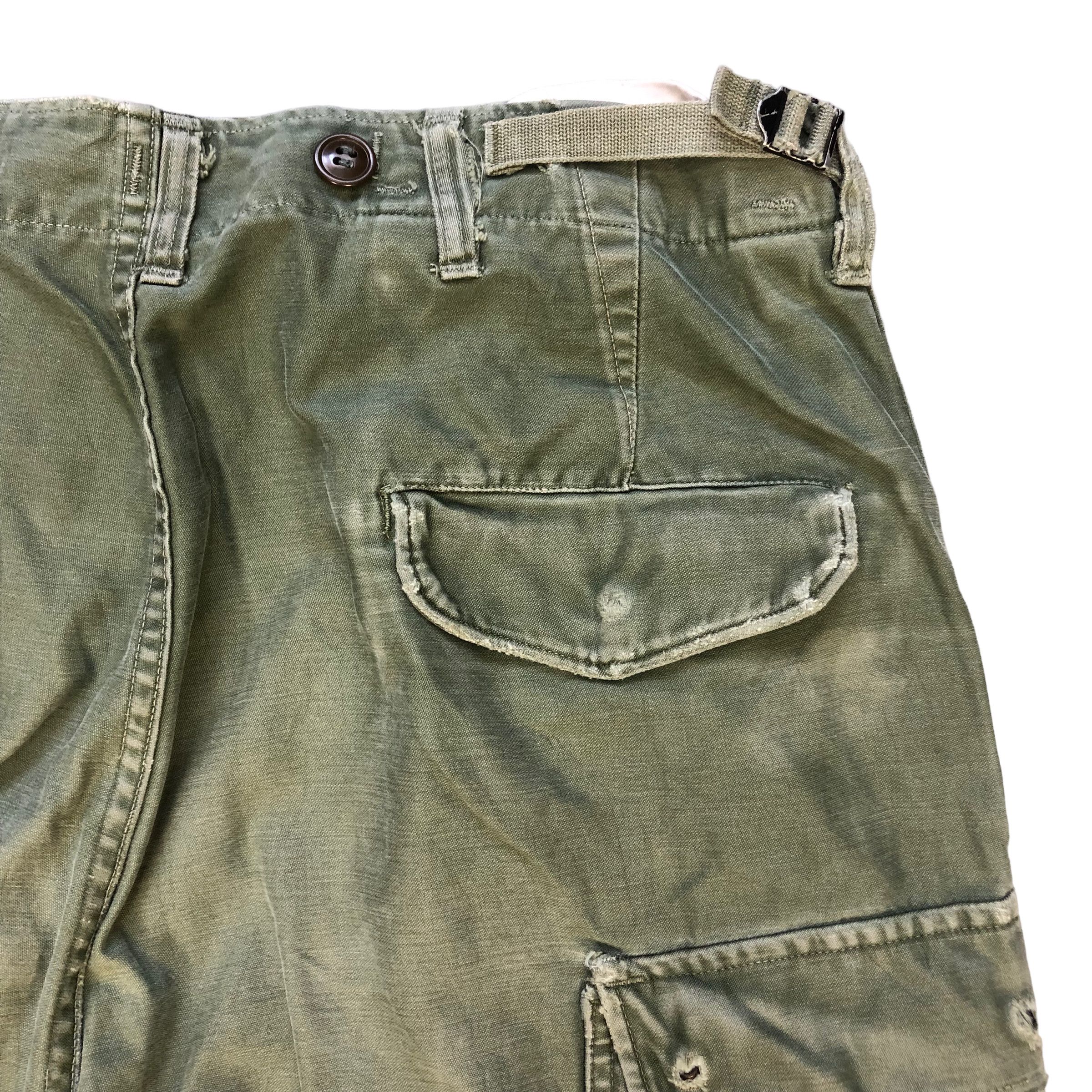 Vintage 51's TROUSERS SHELL FIELD M1951 / CARGO PANTS #7114-110 Size US 35 - 16 Thumbnail