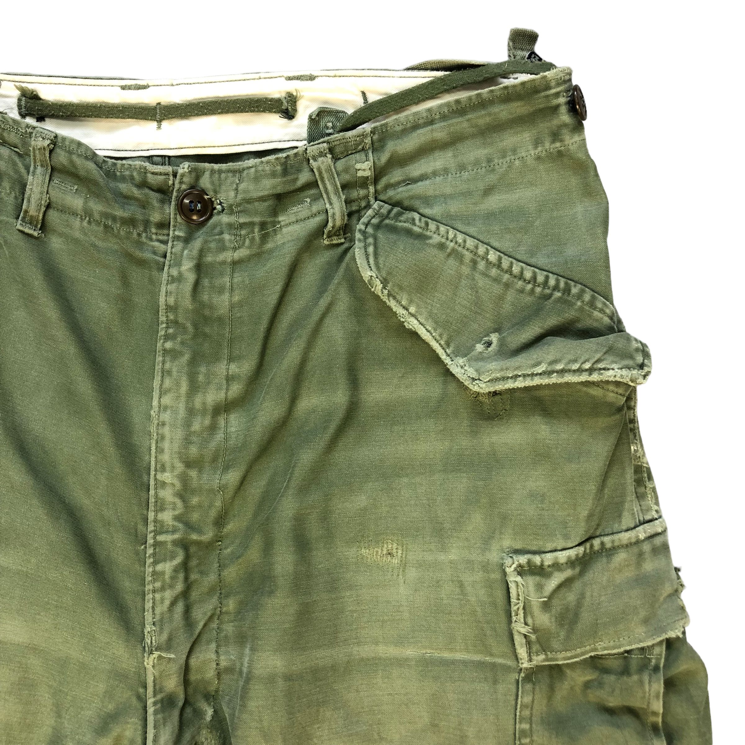 Vintage 51's TROUSERS SHELL FIELD M1951 / CARGO PANTS #7114-110 Size US 35 - 4 Thumbnail