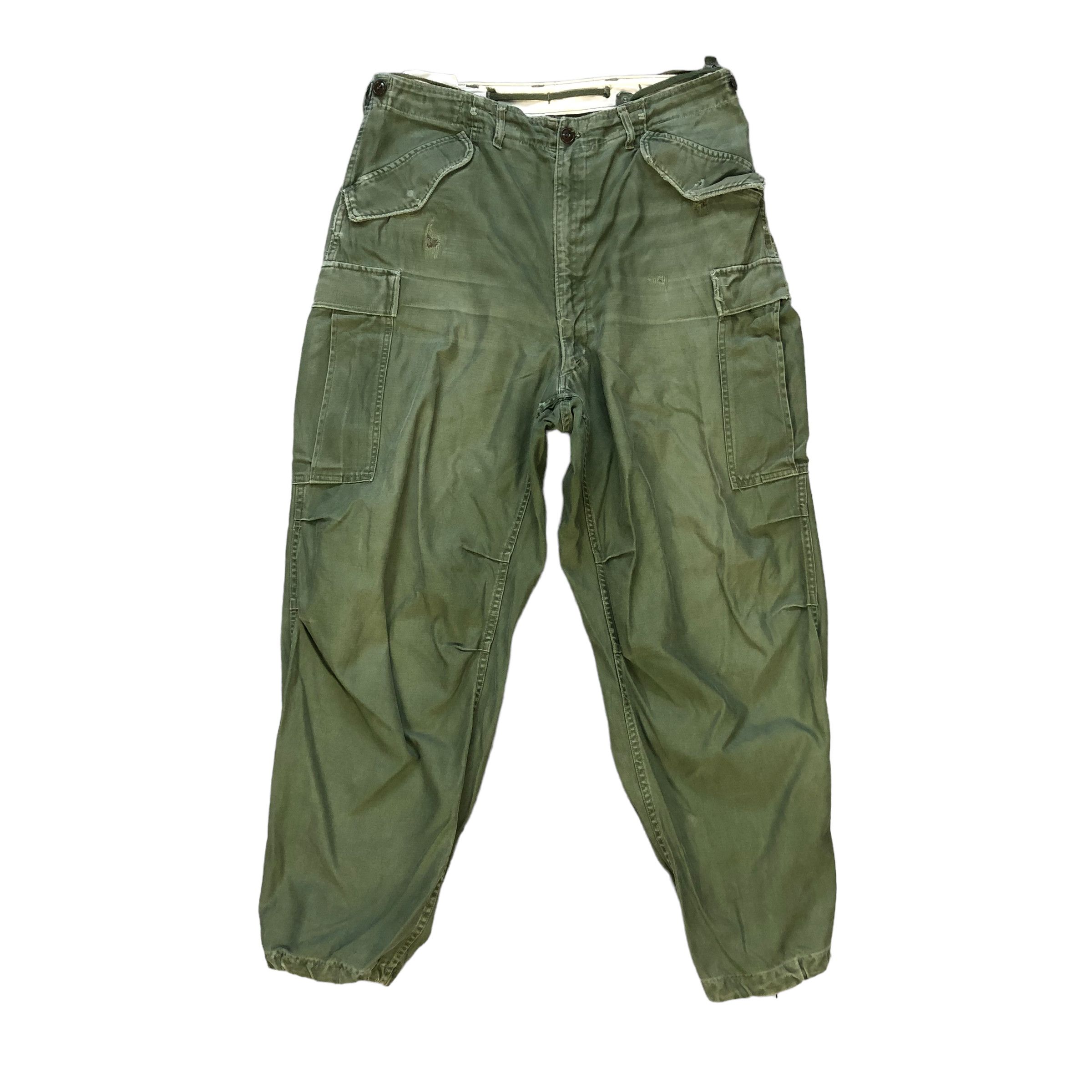 Vintage 51's TROUSERS SHELL FIELD M1951 / CARGO PANTS #7114-110 Size US 35 - 1 Thumbnail