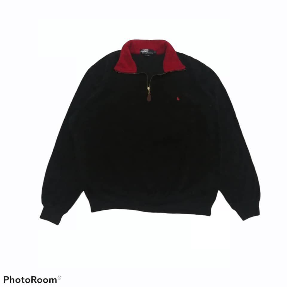 Polo Ralph Lauren RARE🔥Vintage Polo Ralph Lauren Quarter Zip Fleece Sweaters Size US S / EU 44-46 / 1 - 1 Thumbnail