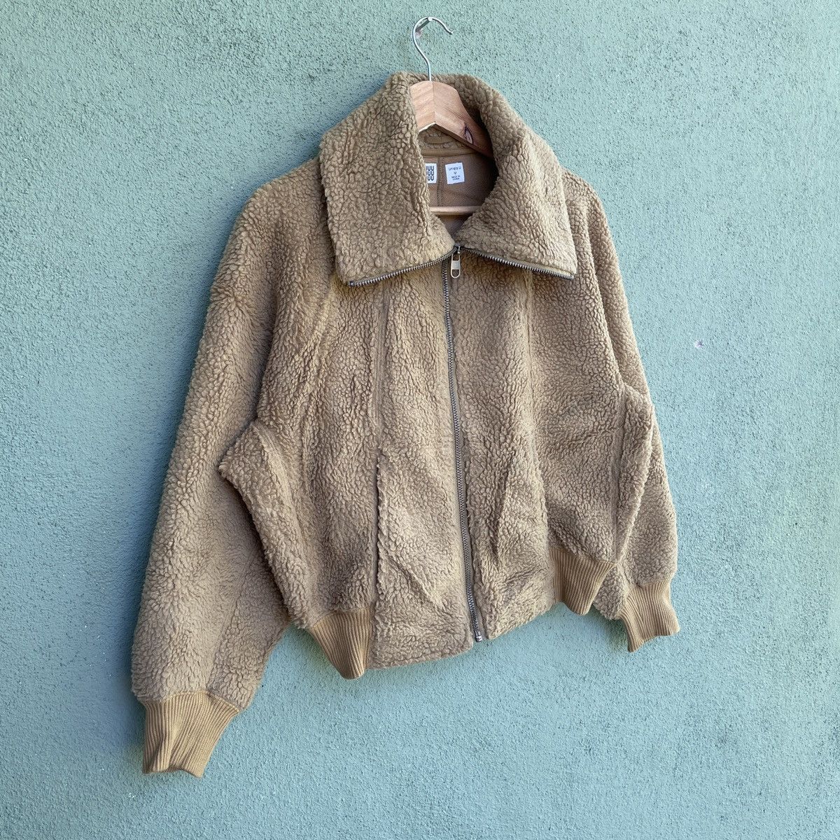 Japanese Brand Vintage Uuuuu By UNIQLO Sherpa Zipper Ups Jacket Size US M / EU 48-50 / 2 - 2 Thumbnail