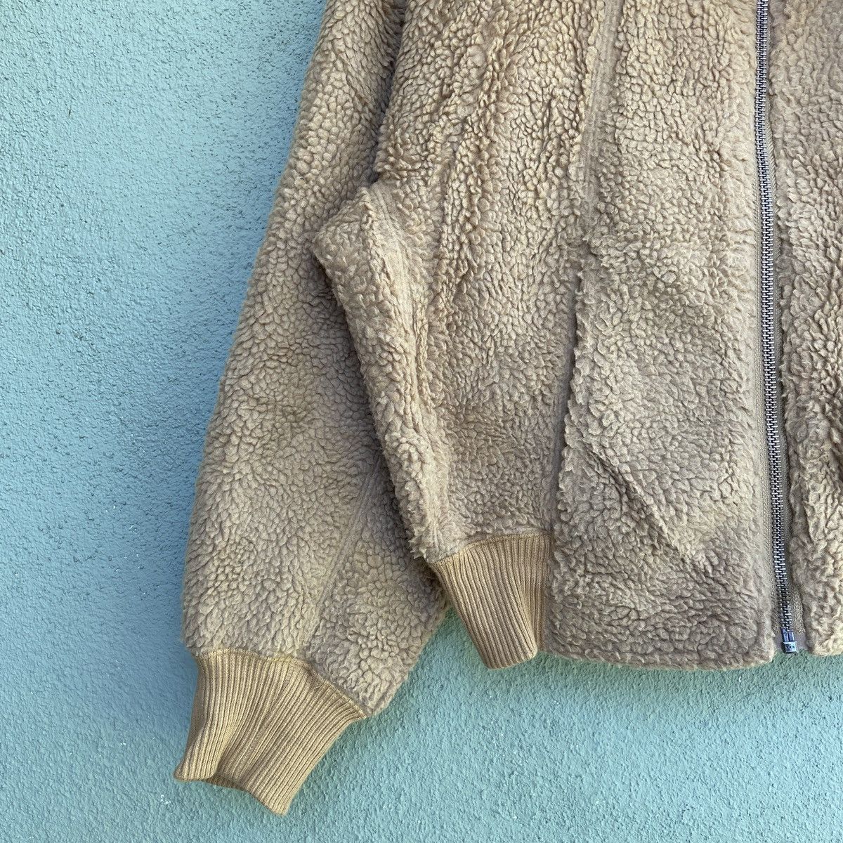 Japanese Brand Vintage Uuuuu By UNIQLO Sherpa Zipper Ups Jacket Size US M / EU 48-50 / 2 - 4 Thumbnail