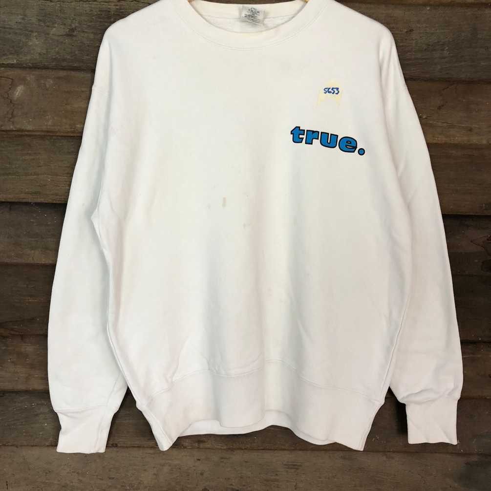 Japanese Brand True surf White Sweatshirt #5653 Size US M / EU 48-50 / 2 - 3 Thumbnail
