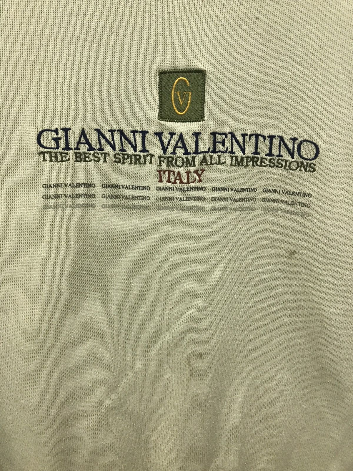 Gianni Valentino × Valentino × Vintage Vintage GIANNI VALENTINO Sweatshirt Big Logo Size US M / EU 48-50 / 2 - 2 Thumbnail
