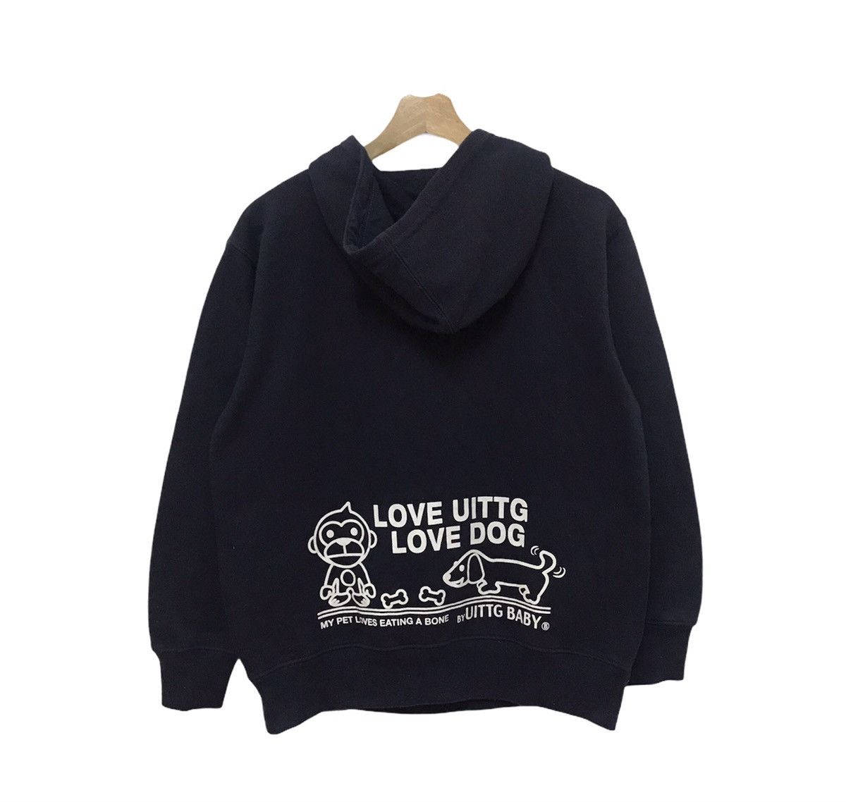 Japanese Brand Vintage UITTG Baby Bape Style Hoodie Big Logo Size US M / EU 48-50 / 2 - 7 Thumbnail