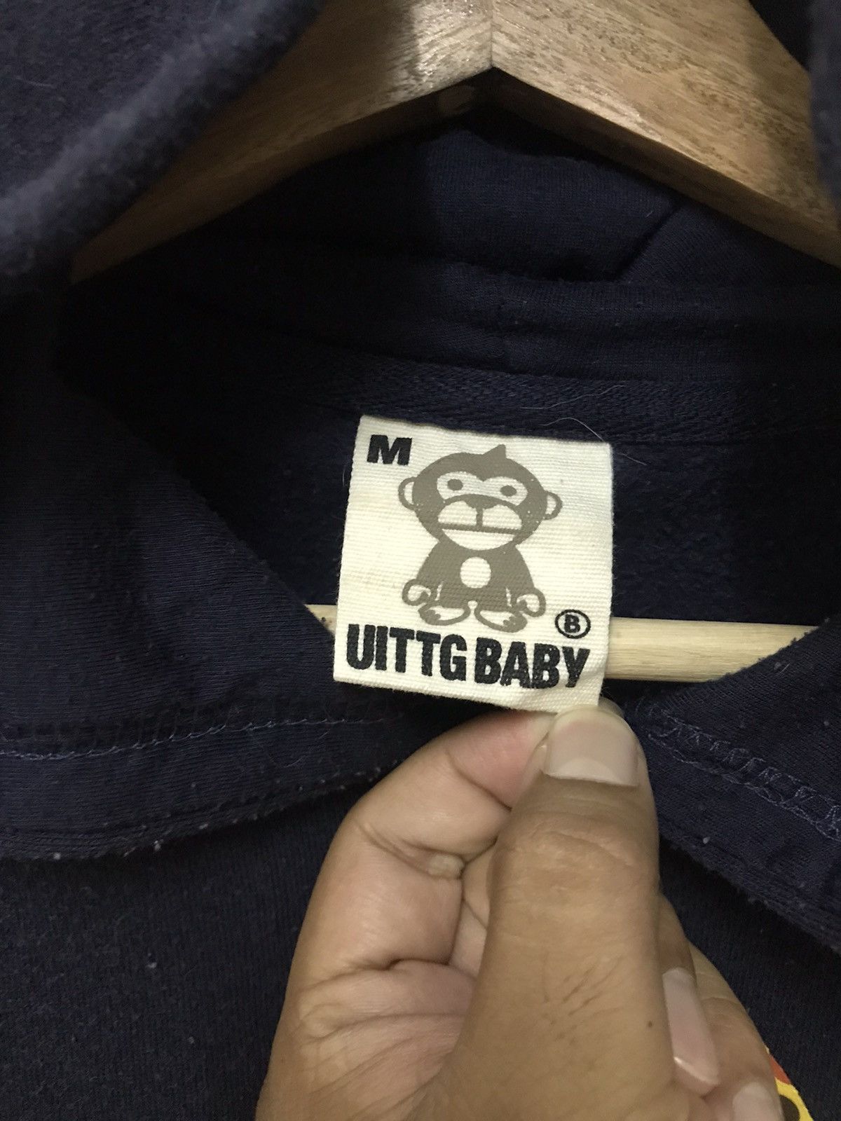 Japanese Brand Vintage UITTG Baby Bape Style Hoodie Big Logo Size US M / EU 48-50 / 2 - 8 Thumbnail