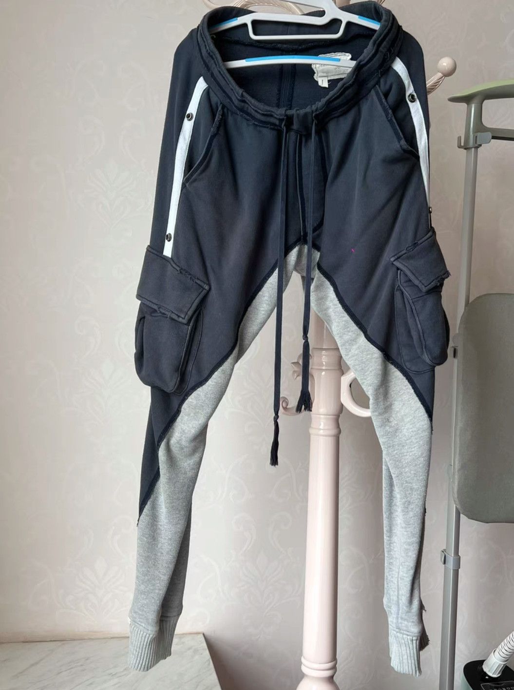 image of Greg Lauren Sweatpants Size 1 in Grey, Men's