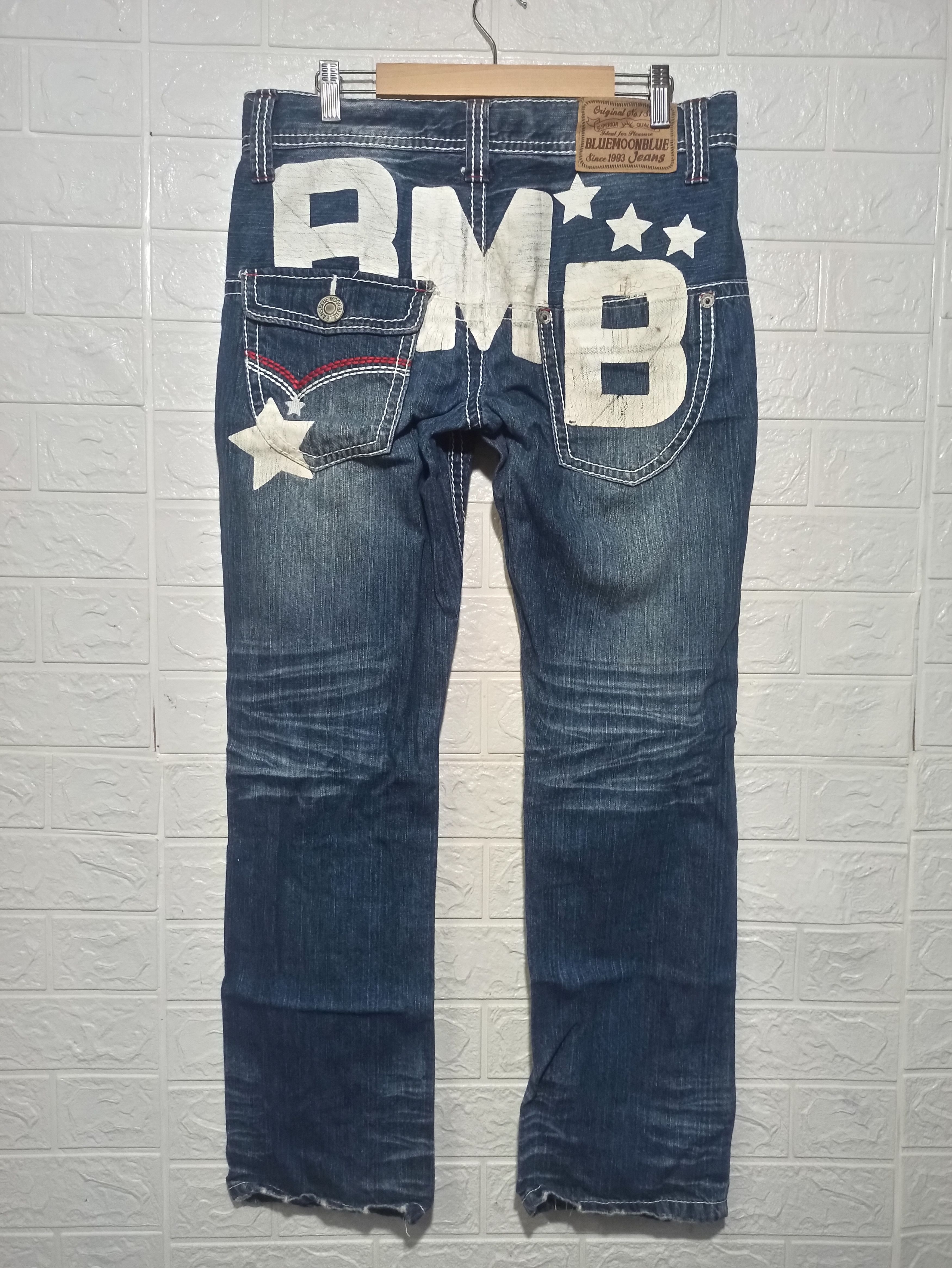 Blue Blue Japan Blue Moon Blue Denim Pants Size US 33 - 1 Thumbnail