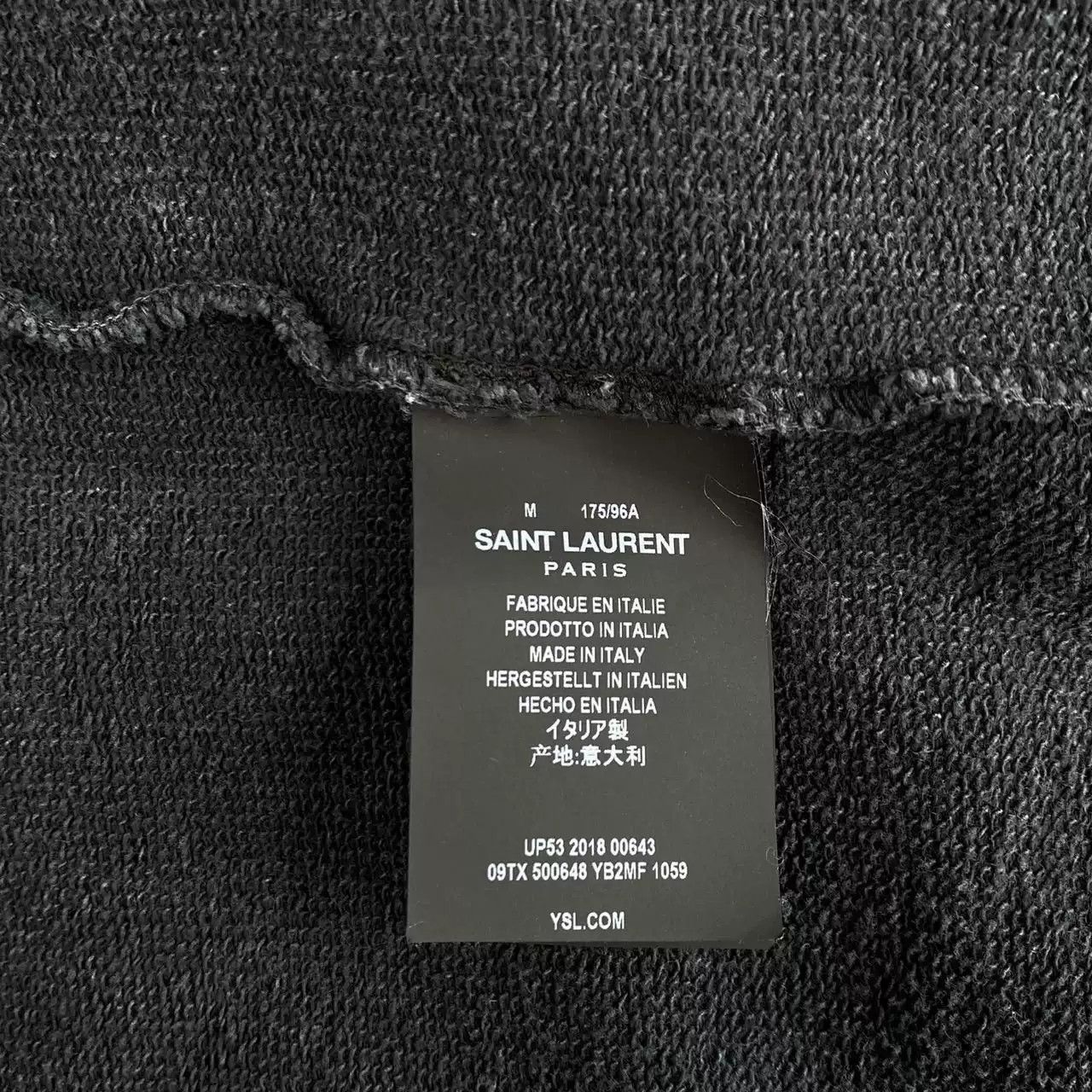 Yves Saint Laurent Saint Laurent Logo Hoodie Size M Size US M / EU 48-50 / 2 - 6 Thumbnail
