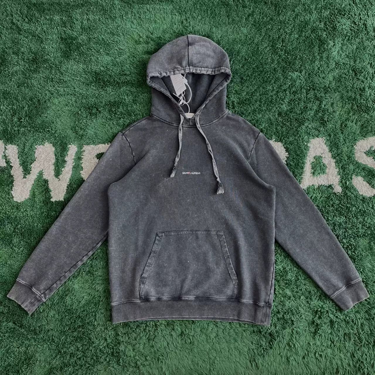 Yves Saint Laurent Saint Laurent Logo Hoodie Size M Size US M / EU 48-50 / 2 - 1 Thumbnail