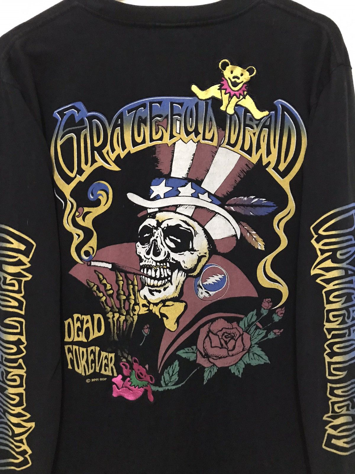 Band Tees × Grateful Dead Vintage Grateful Dead Side Tape Long Sleeve Size US S / EU 44-46 / 1 - 7 Thumbnail